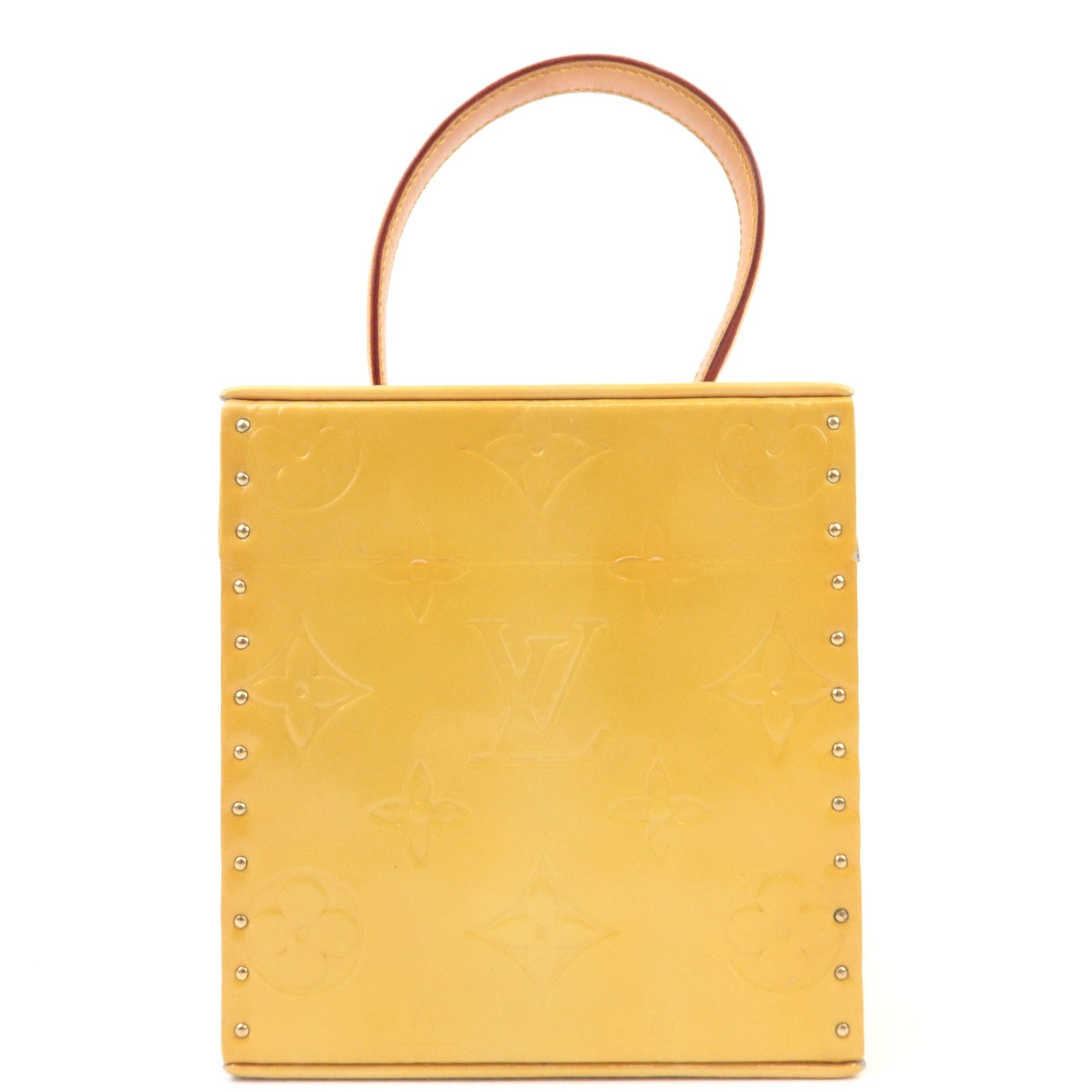 Louis Vuitton Monogram Vernis Bleecker Vanity Bag Beige M91002 AS0919