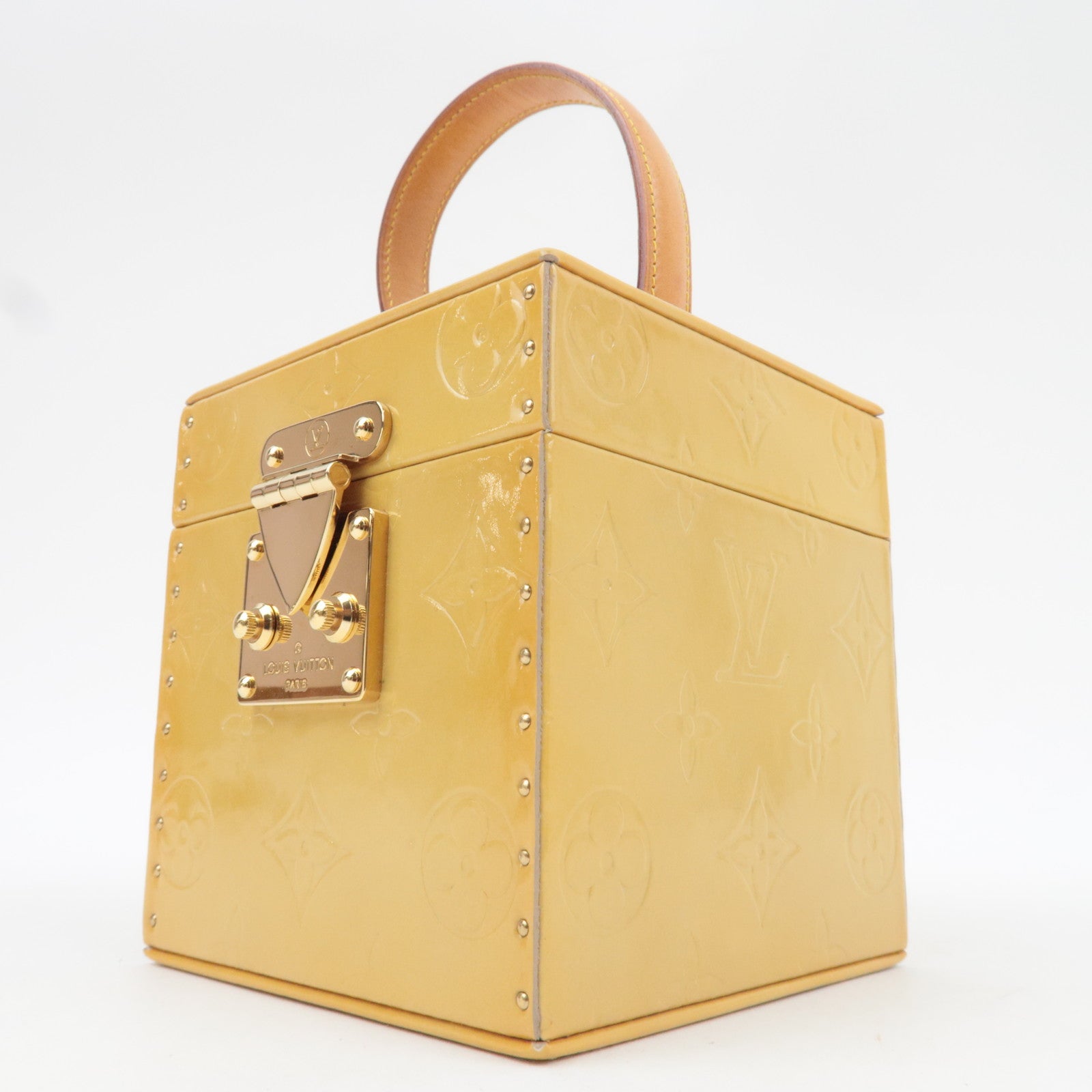 Louis Vuitton Monogram Vernis Bleecker Vanity Bag Beige M91002 AS0919