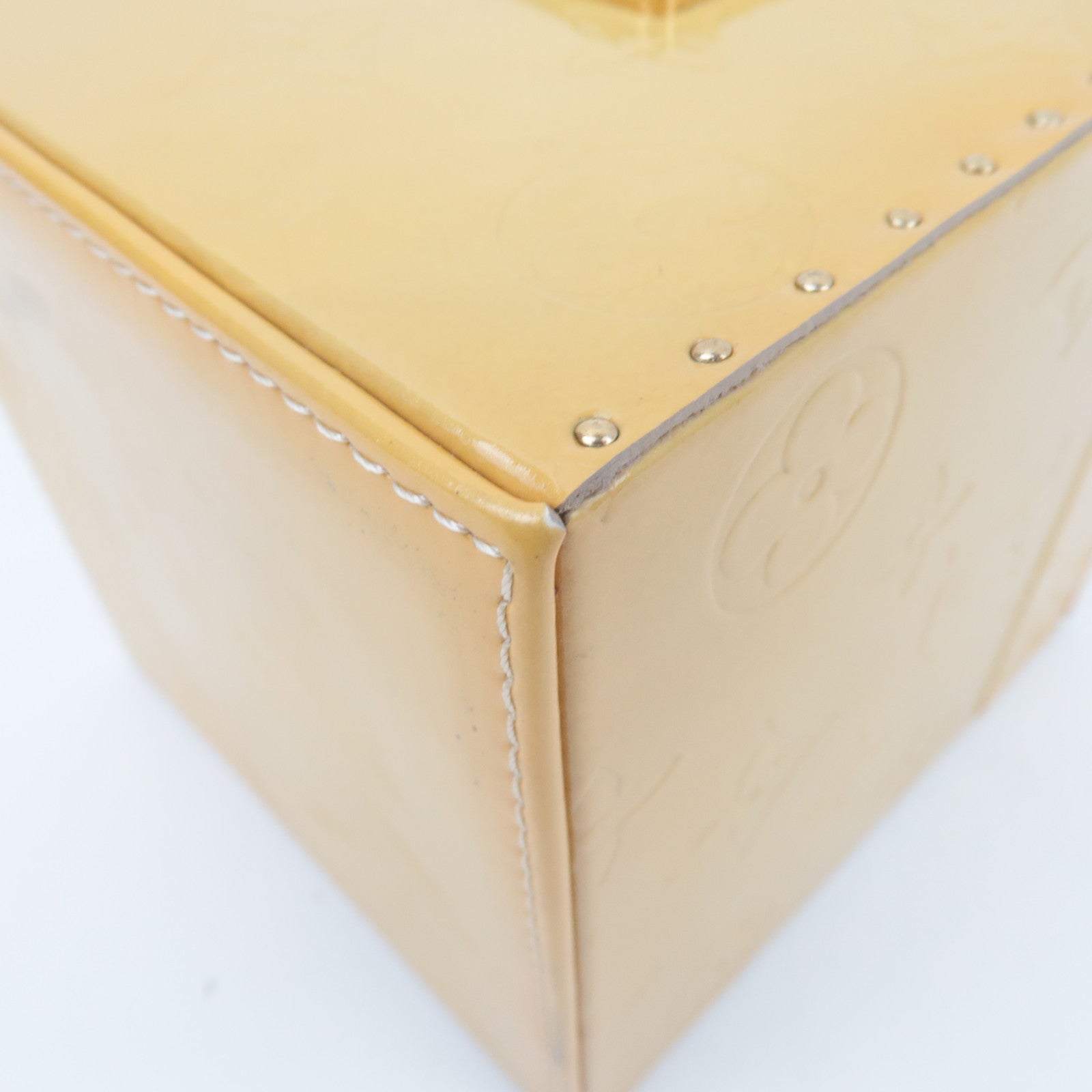 Louis Vuitton Monogram Vernis Bleecker Vanity Bag Beige M91002 AS0919