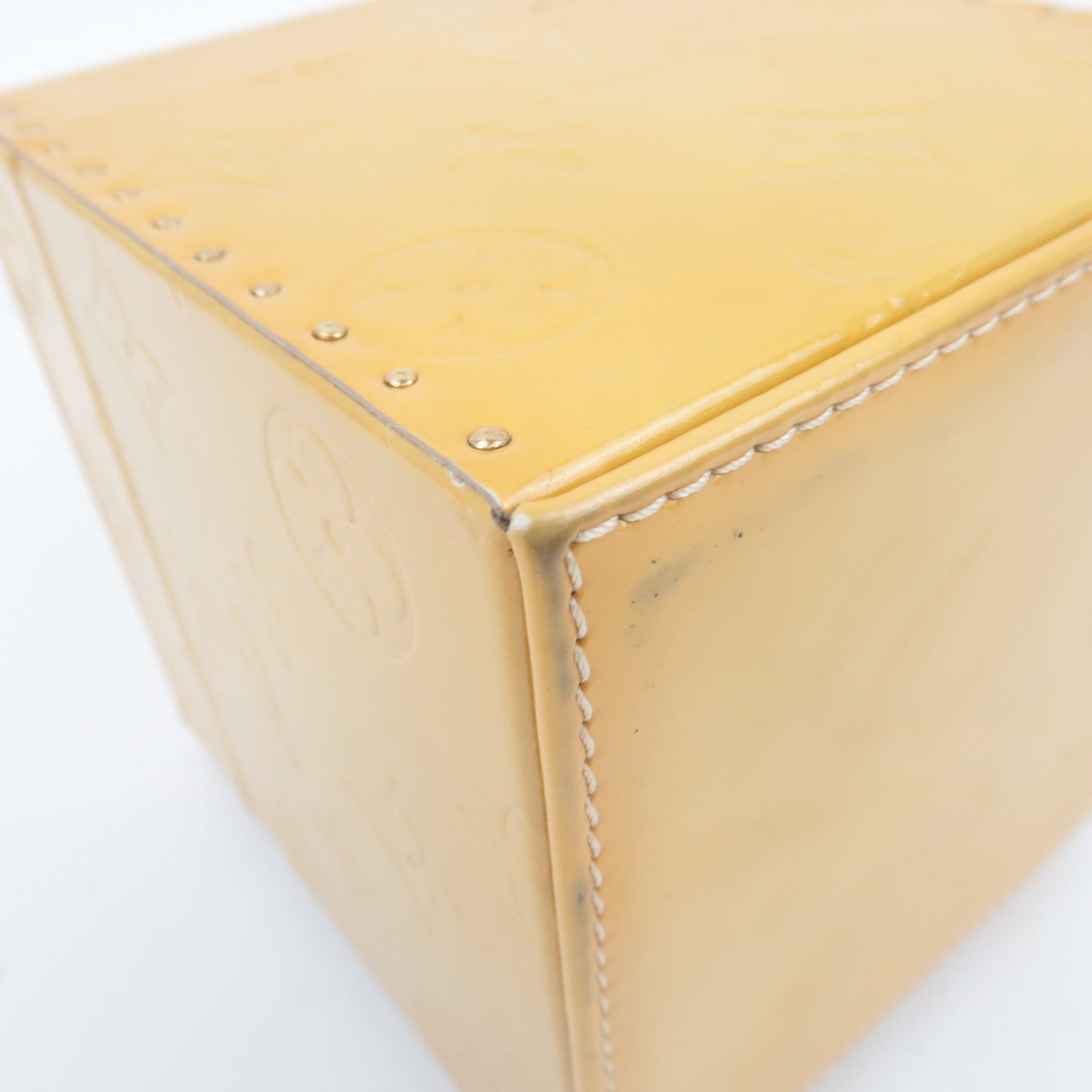 Louis Vuitton Monogram Vernis Bleecker Vanity Bag Beige M91002 AS0919