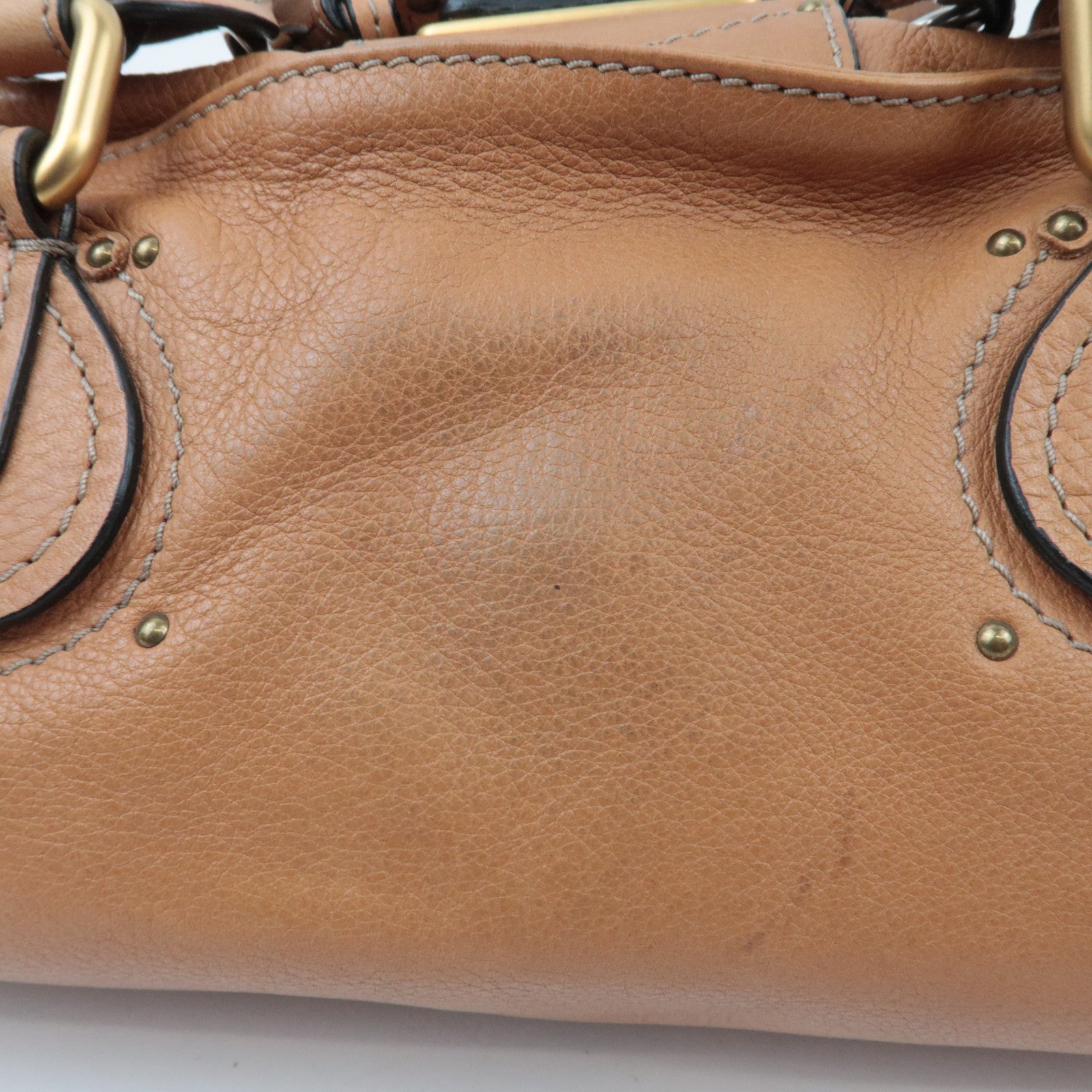 Chloe Paddington Handbag Leather Light Brown *Key Lock