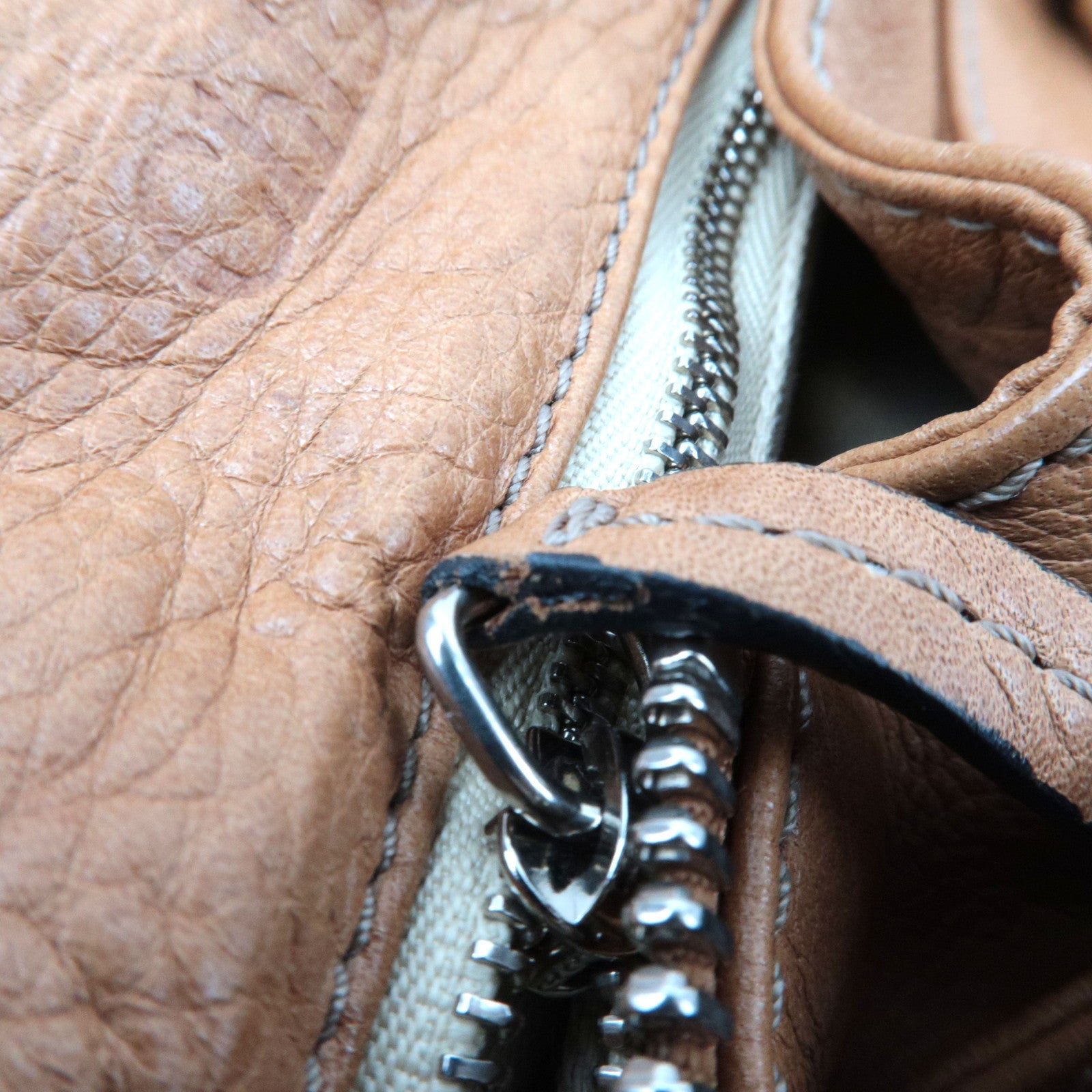 Chloe Paddington Handbag Leather Light Brown *Key Lock