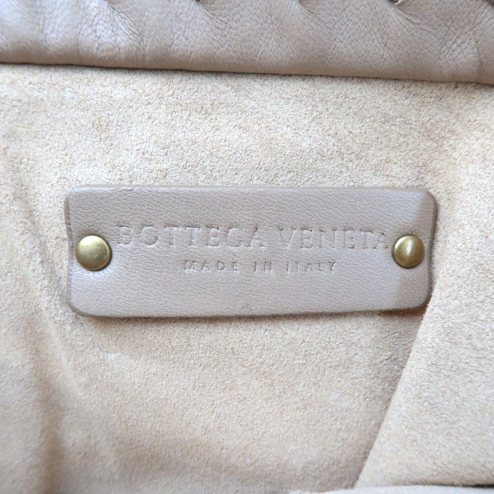 BOTTEGA VENETA Intrecciato Tote Bag Leather Beige 162937