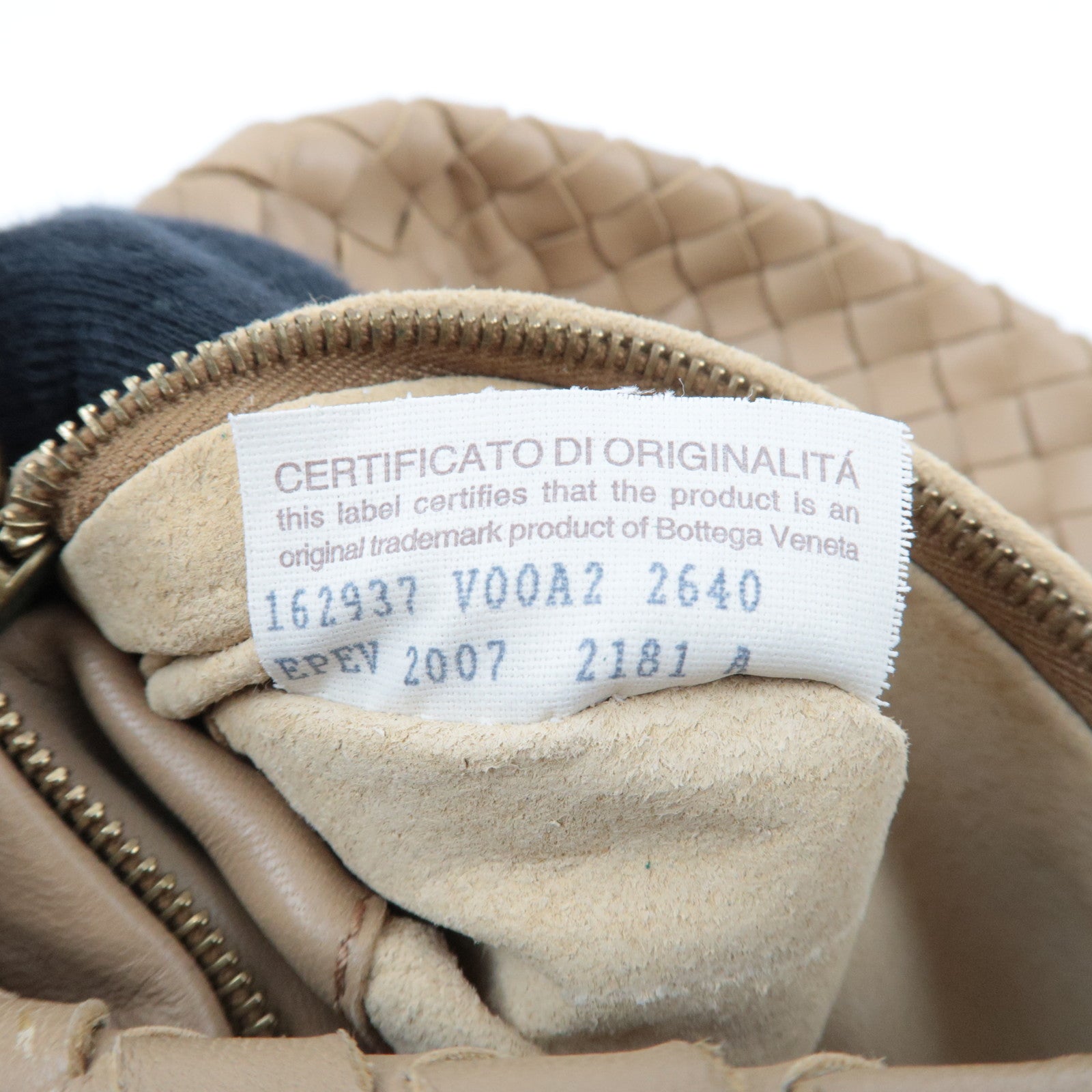 BOTTEGA VENETA Intrecciato Tote Bag Leather Beige 162937