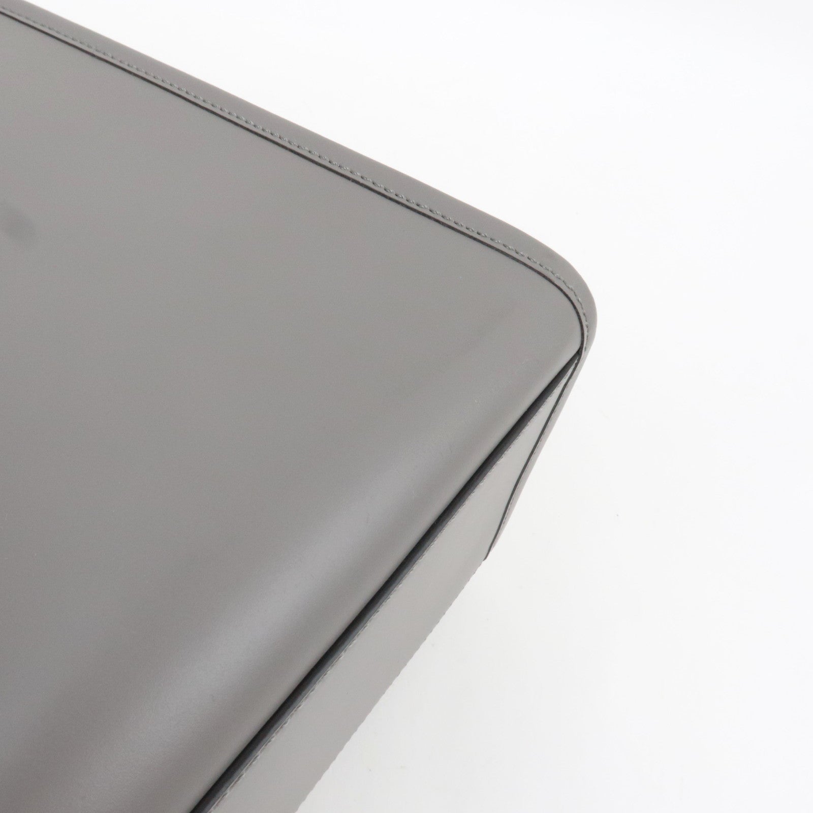 FENDI Sunshine Medium Tote Bag Leather Gray 8BH386 *Strap