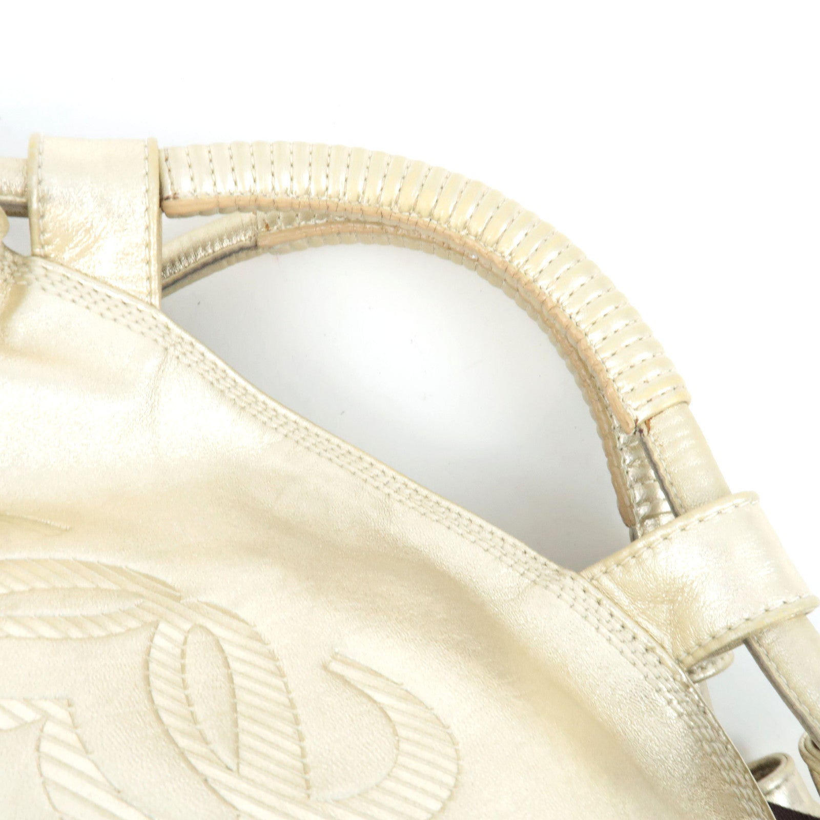 LOEWE Anagram Nappa Aire Handbag Leather Gold