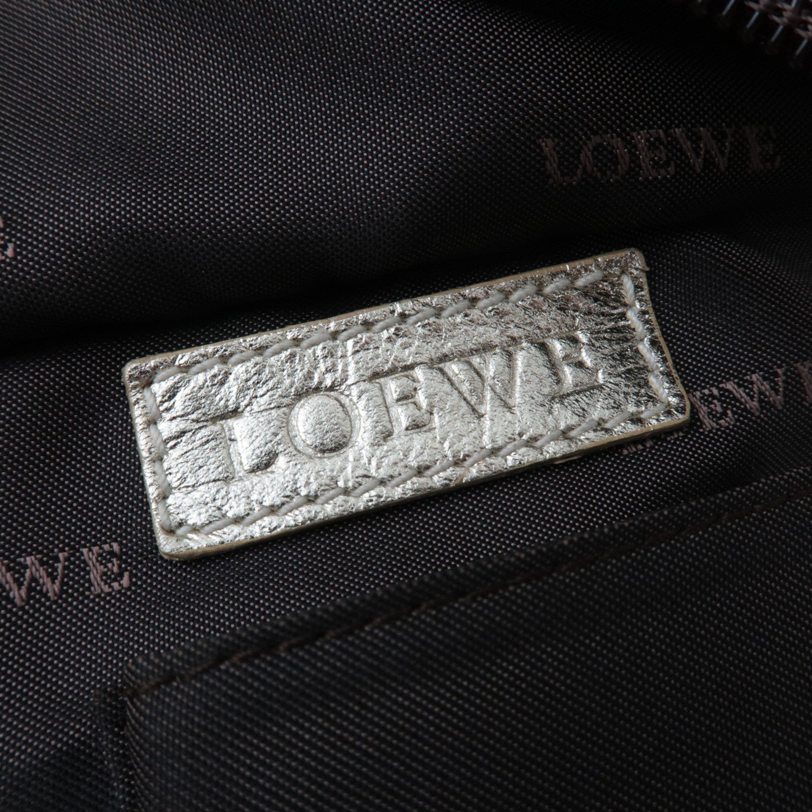 LOEWE Anagram Nappa Aire Handbag Leather Gold