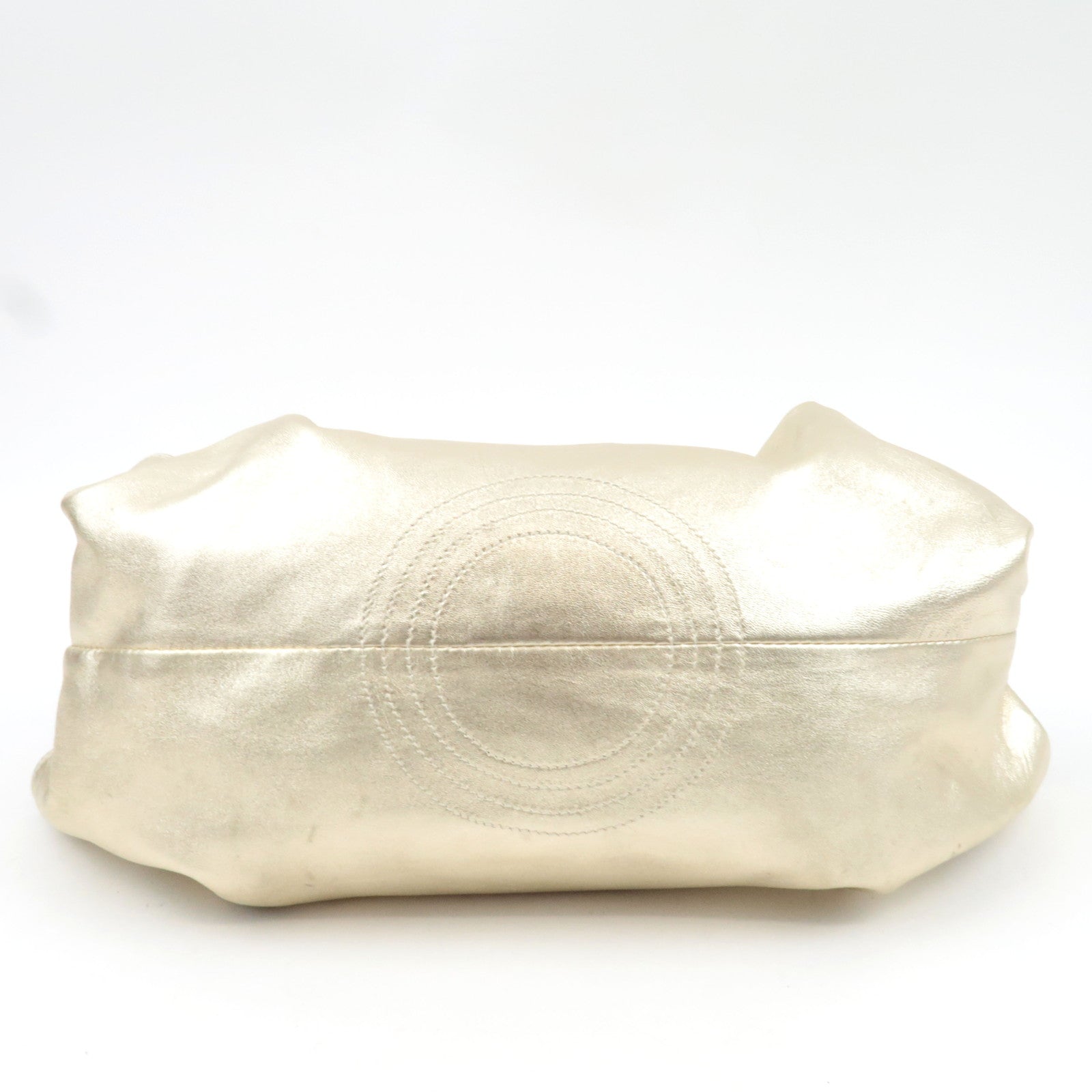 LOEWE Anagram Nappa Aire Handbag Leather Gold