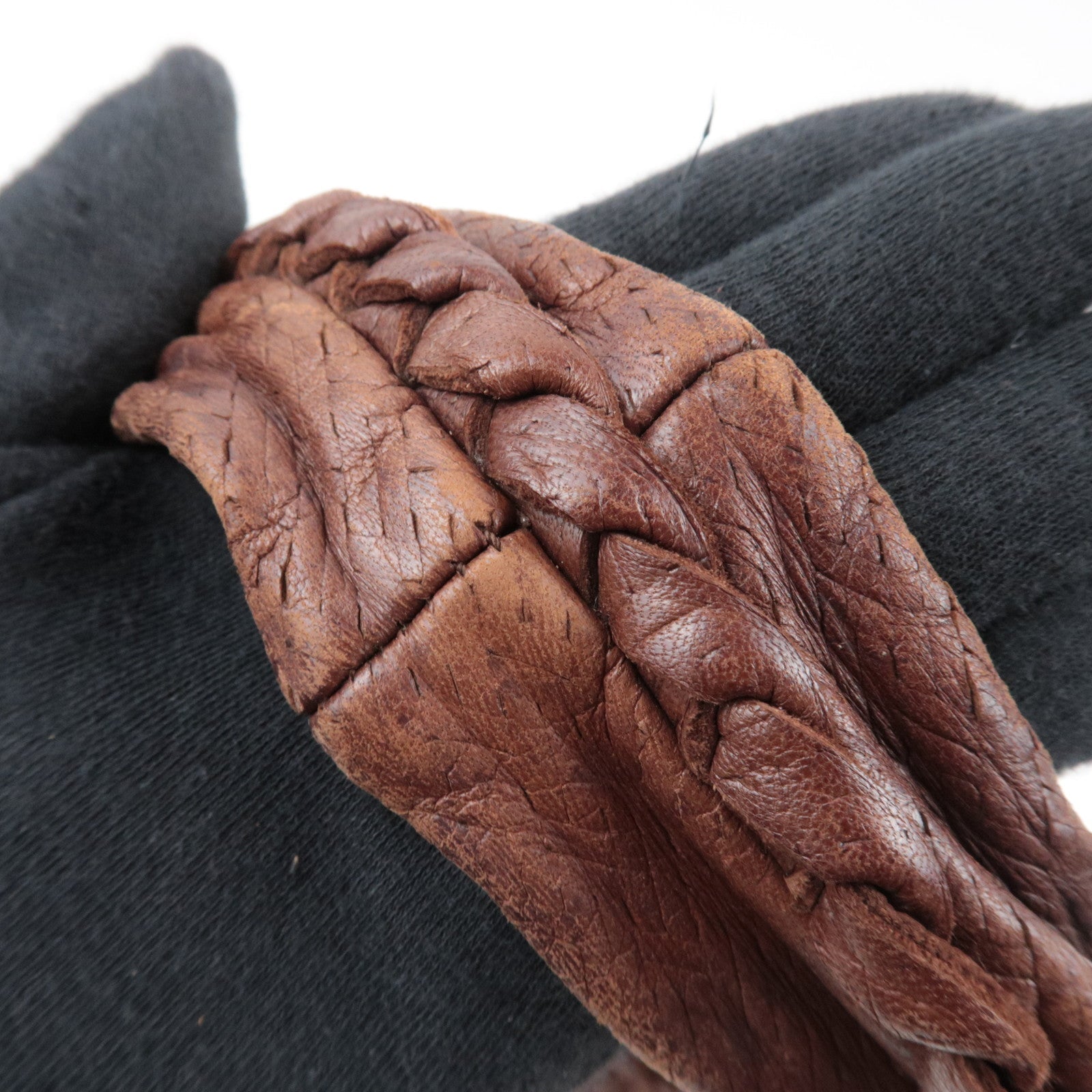 BOTTEGA VENETA Intrecciato Hobo One-Shoulder Bag Leather Brown 115653