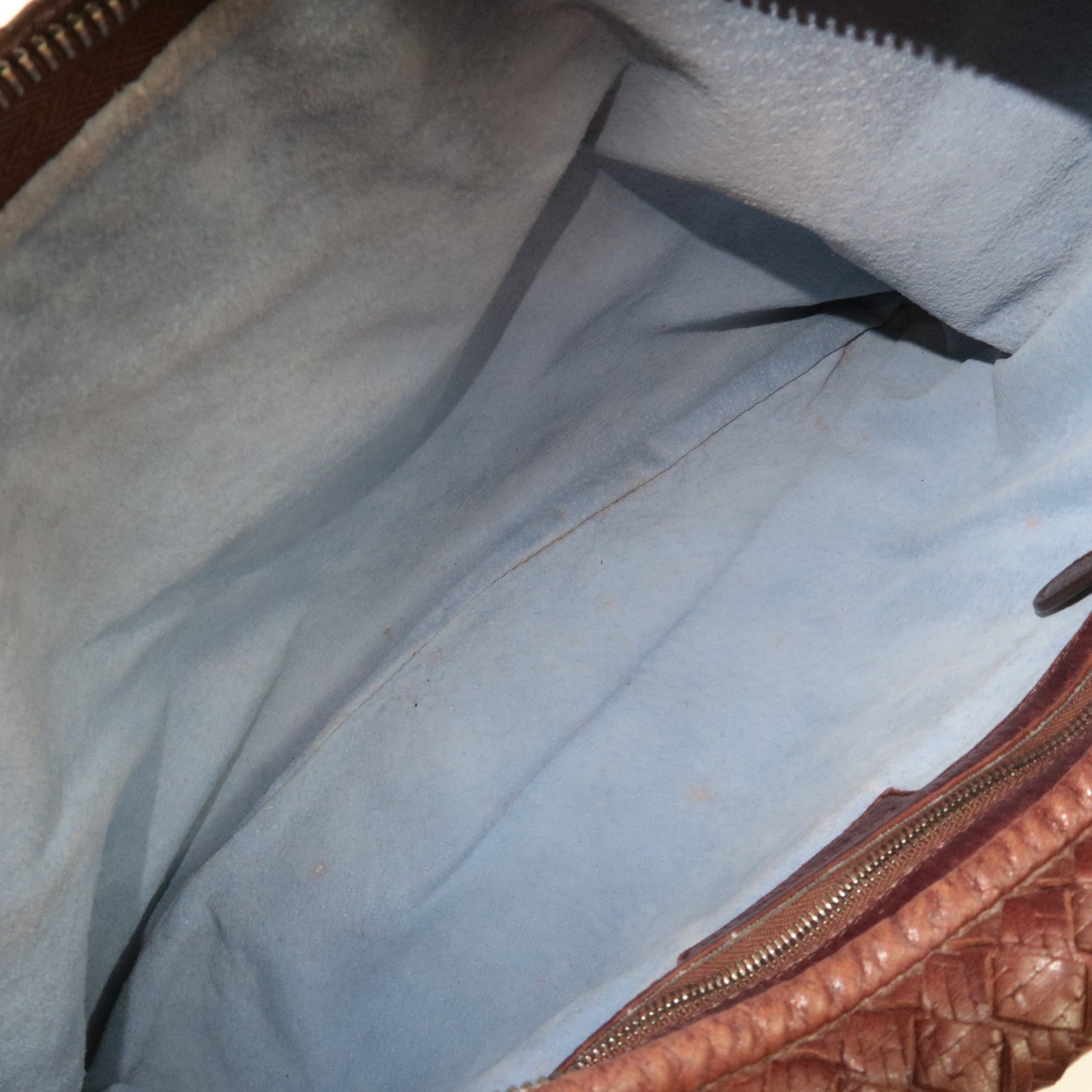 BOTTEGA VENETA Intrecciato Hobo One-Shoulder Bag Leather Brown 115653