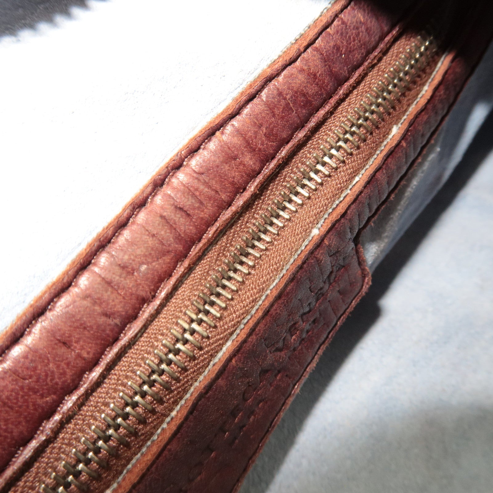 BOTTEGA VENETA Intrecciato Hobo One-Shoulder Bag Leather Brown 115653