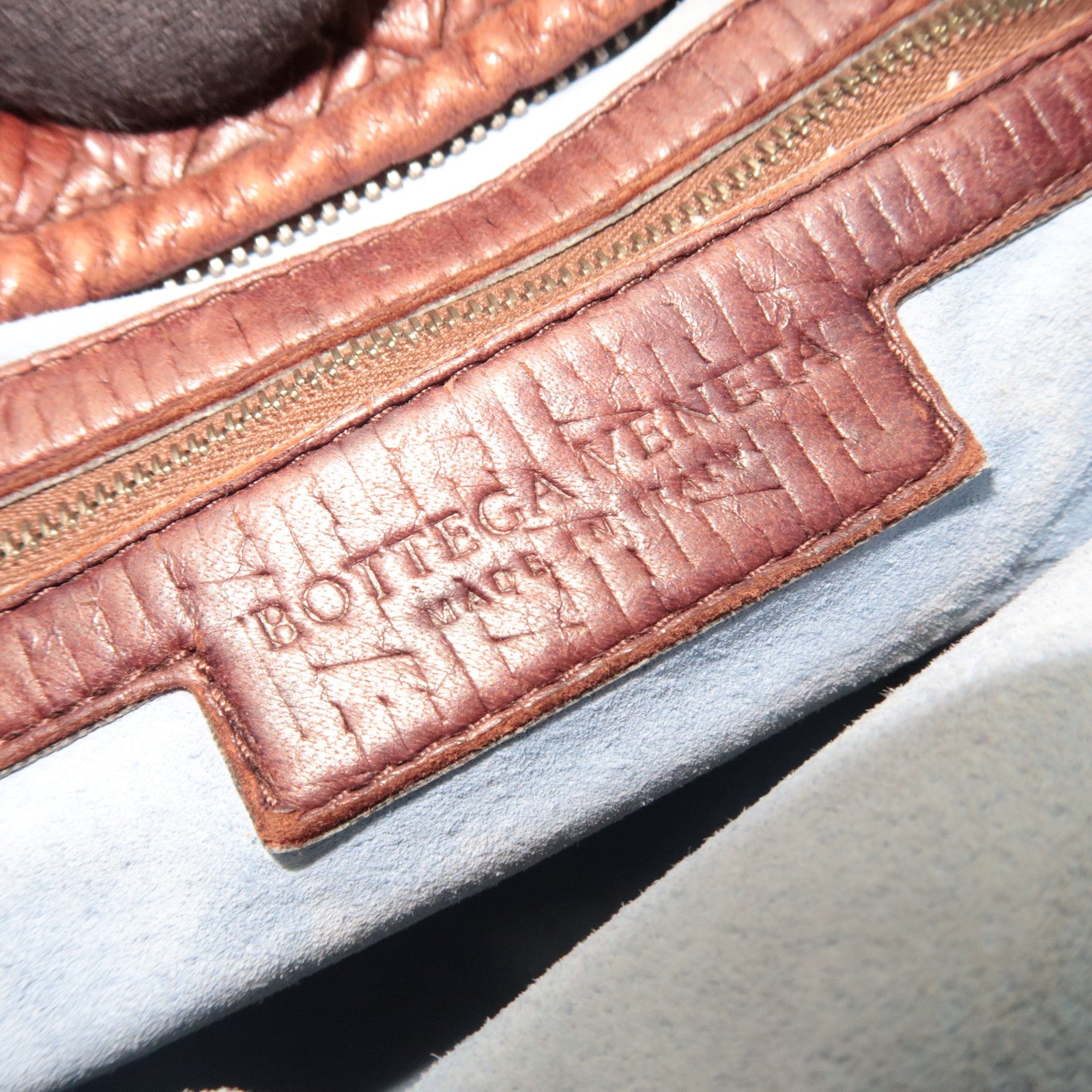 BOTTEGA VENETA Intrecciato Hobo One-Shoulder Bag Leather Brown 115653