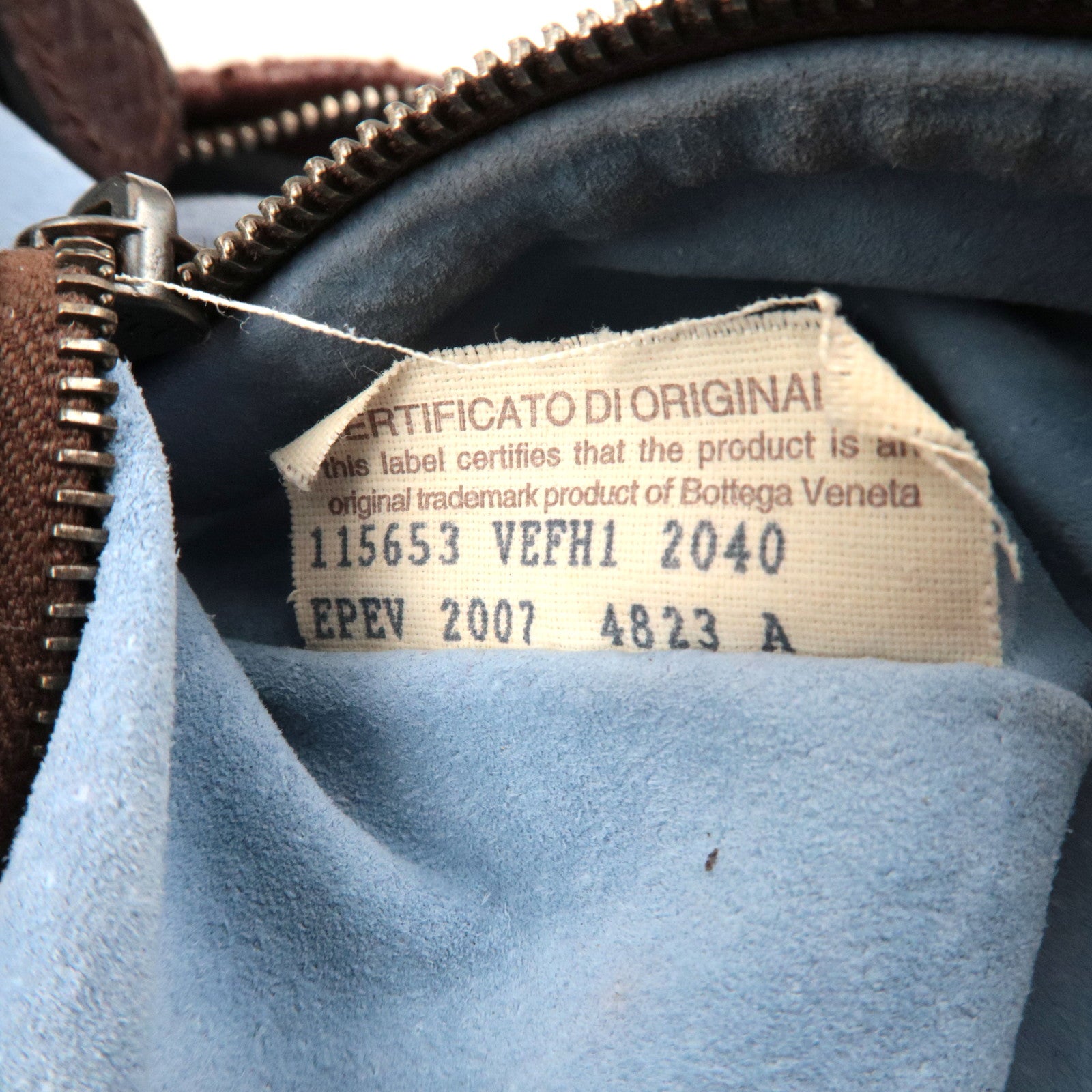 BOTTEGA VENETA Intrecciato Hobo One-Shoulder Bag Leather Brown 115653