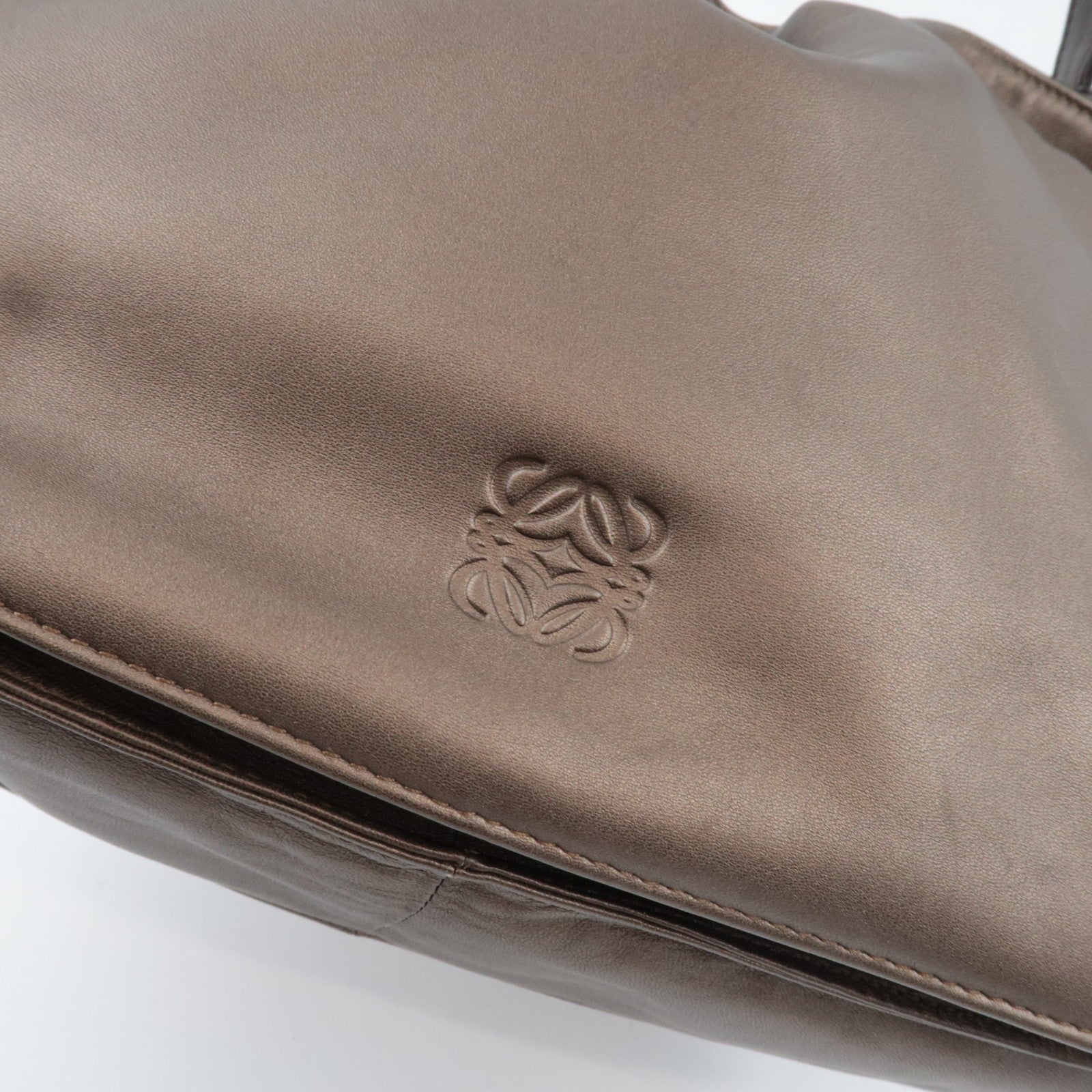 LOEWE Flamenco Shoulder Bag Nappa Leather Bronze