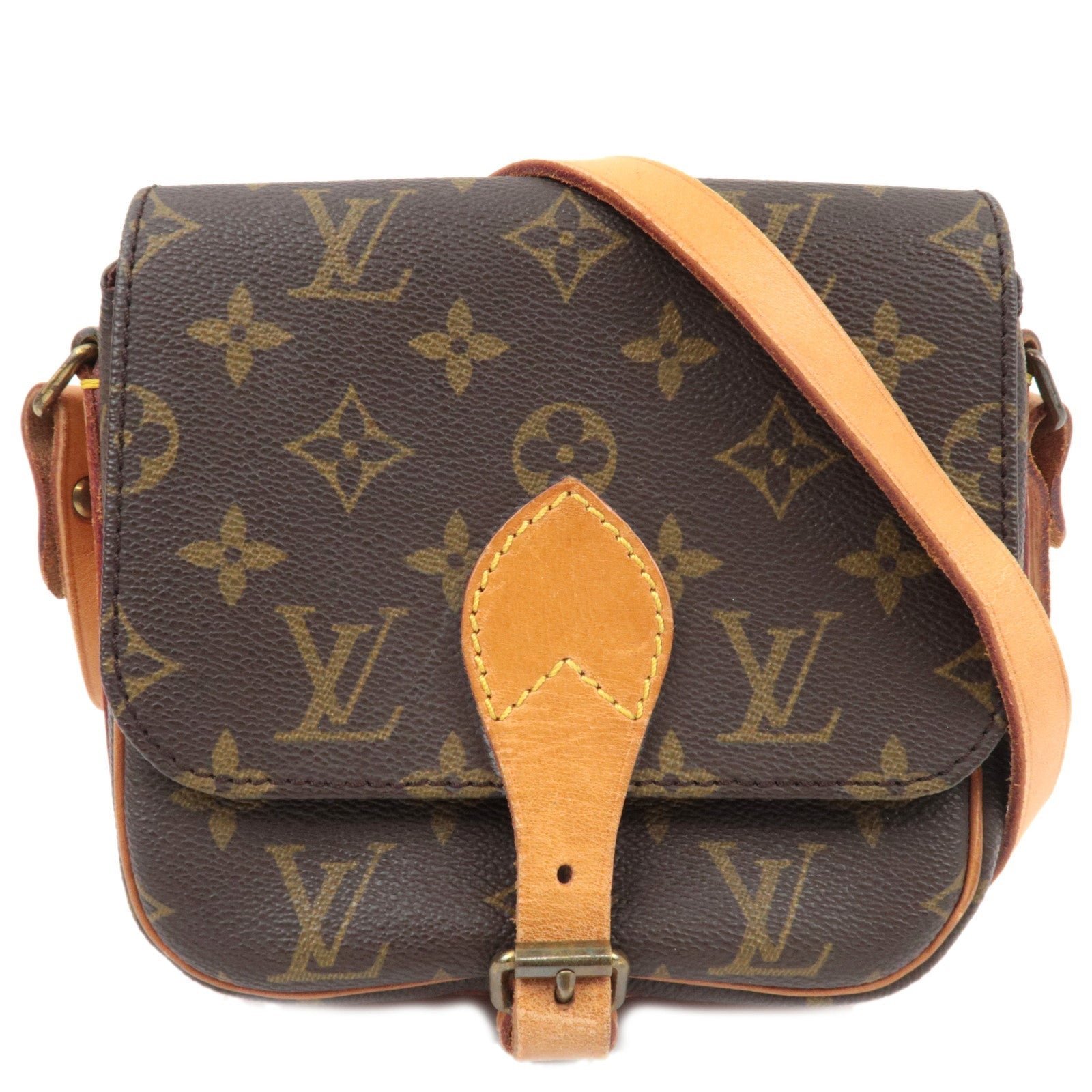 Louis Vuitton Monogram Cartouchiere PM Shoulder Bag M51254 852 81782