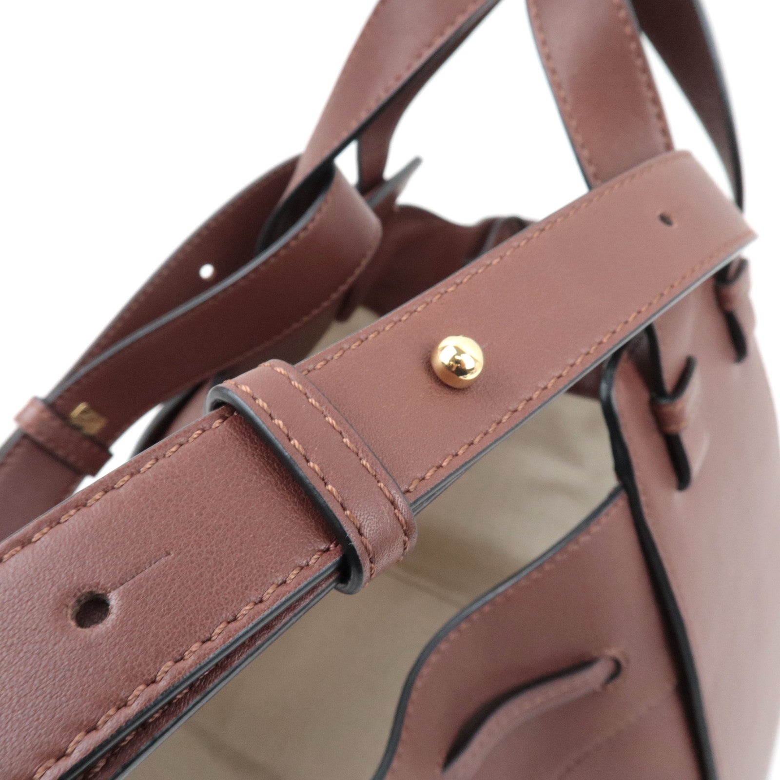 LOEWE Hammock Medium Shoulder Bag Leather Brown *Strap