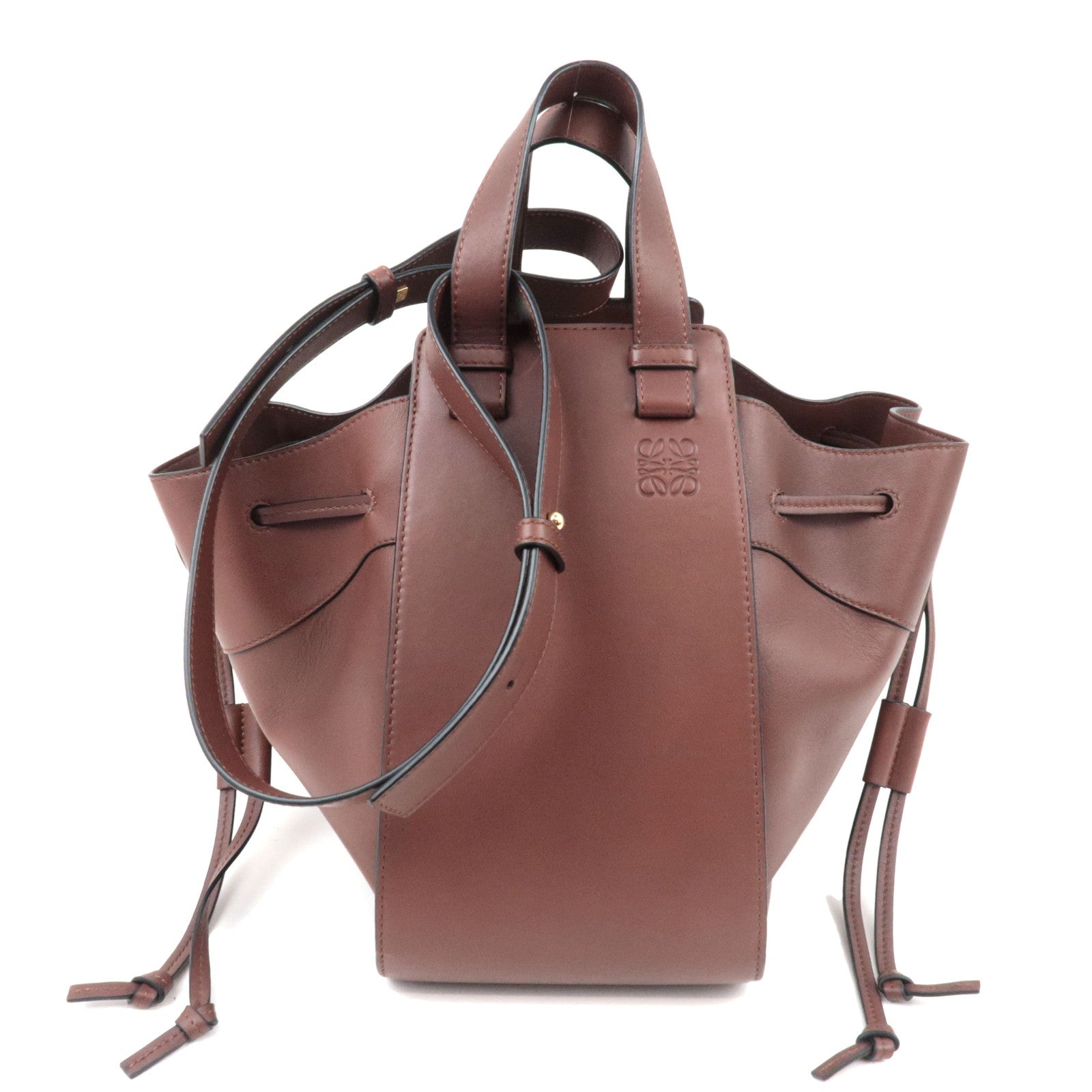LOEWE Hammock Medium Shoulder Bag Leather Brown *Strap81784