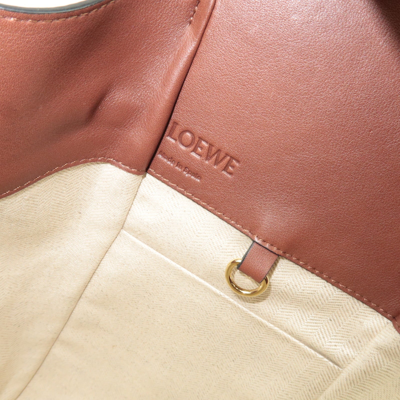 LOEWE Hammock Medium Shoulder Bag Leather Brown *Strap