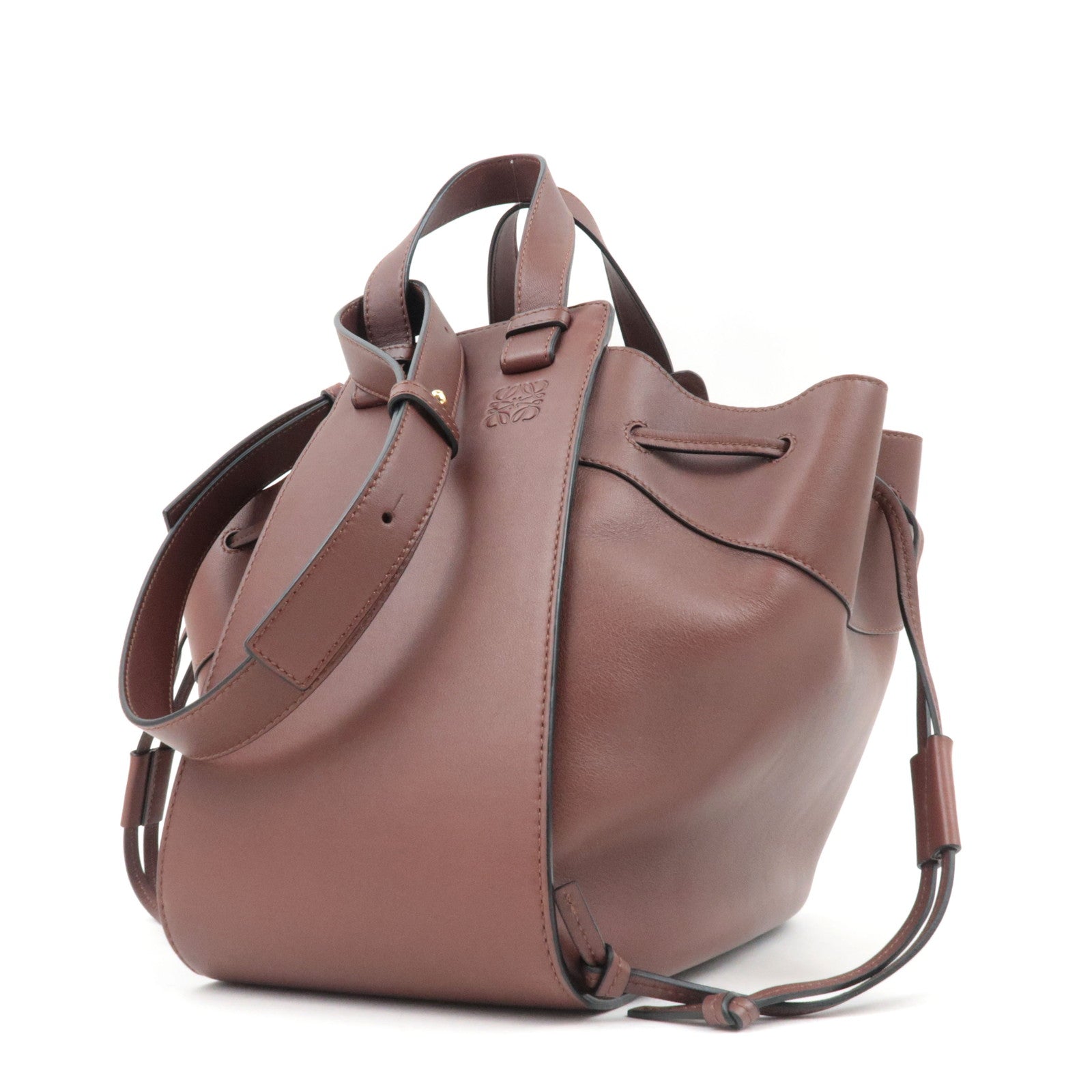 LOEWE Hammock Medium Shoulder Bag Leather Brown *Strap
