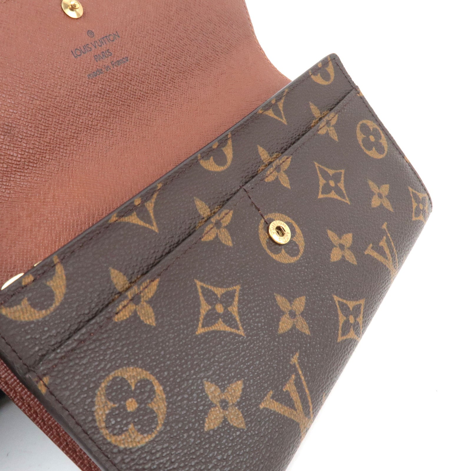 Louis Vuitton Monogram Pochette Porte Monnaie Credit Long Wallet M61725 TH0043
