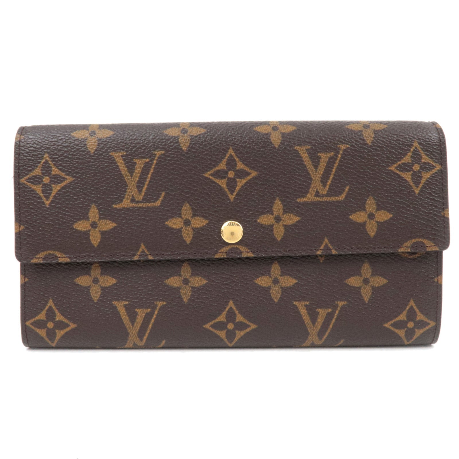 Louis Vuitton Monogram Pochette Porte Monnaie Credit Long Wallet M61725 TH004381795