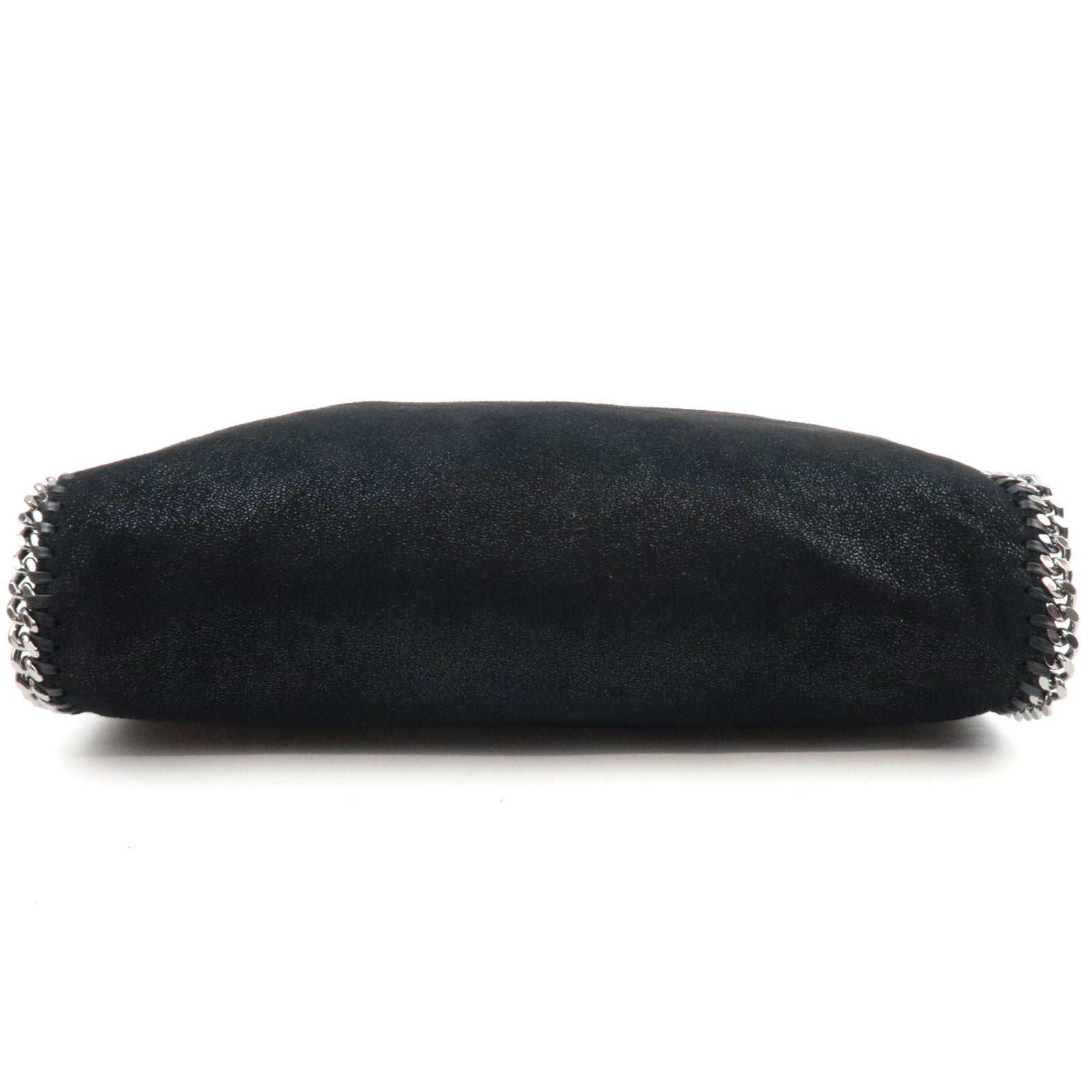 Stella McCartney Falabella Fold Over Chain Shoulder Bag Vegan Leather Black *Dust bag