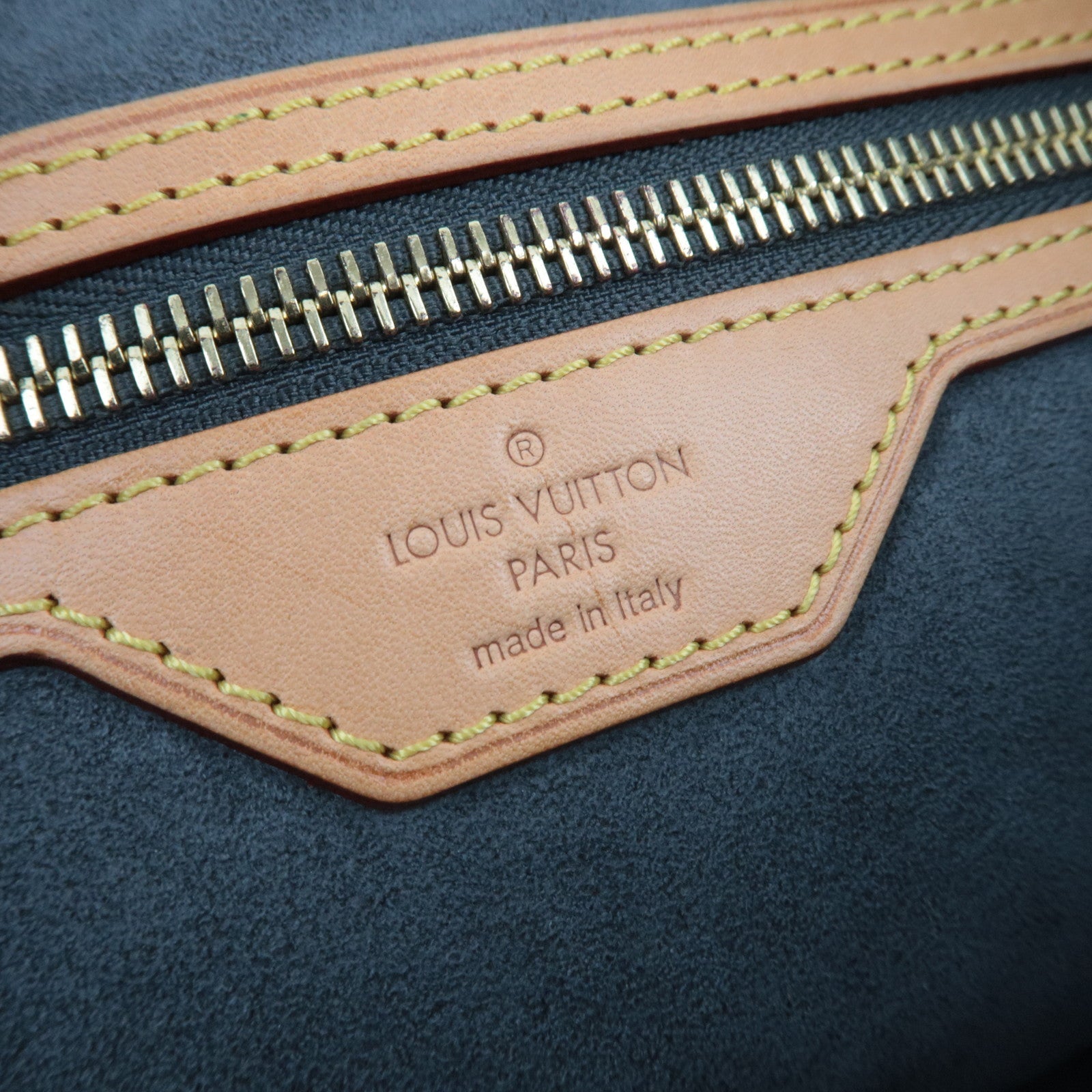 Louis Vuitton Monogram Denim Daily GM Handbag Blue Clair M40492 FO2141 *Dust Bag
