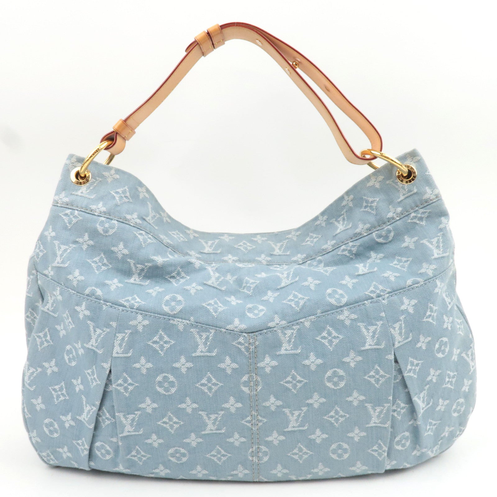Louis Vuitton Monogram Denim Daily GM Handbag Blue Clair M40492 FO2141 *Dust Bag