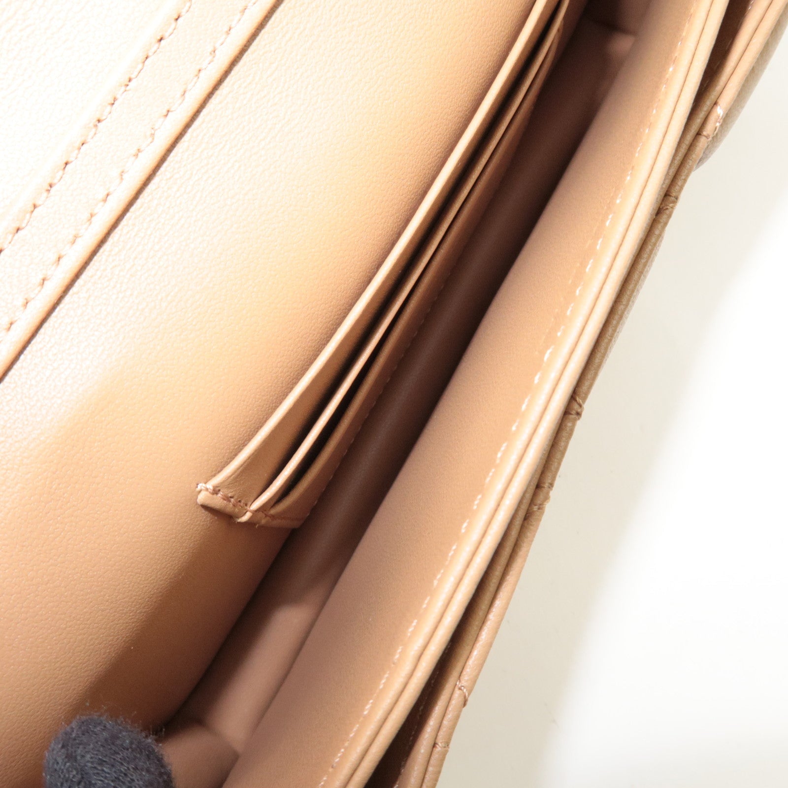 Christian Dior Cannage My Dior Mini Bag Lambskin Tan S0980ONMJ *Box, Dust bag, Chain Strap