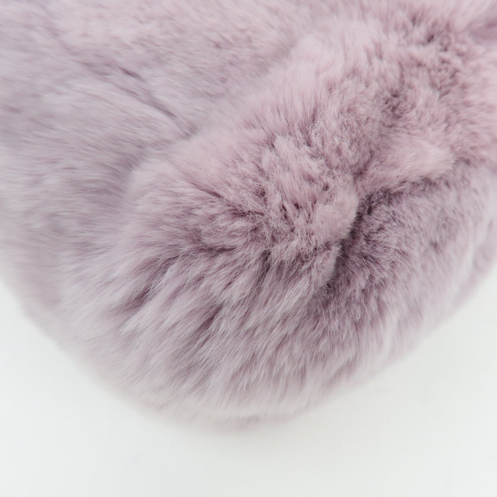 CHANEL Single Flap Fur Tweed Chain Shoulder Bag Lilac Silver HDW 10083518 *Box, Dust bag, G card