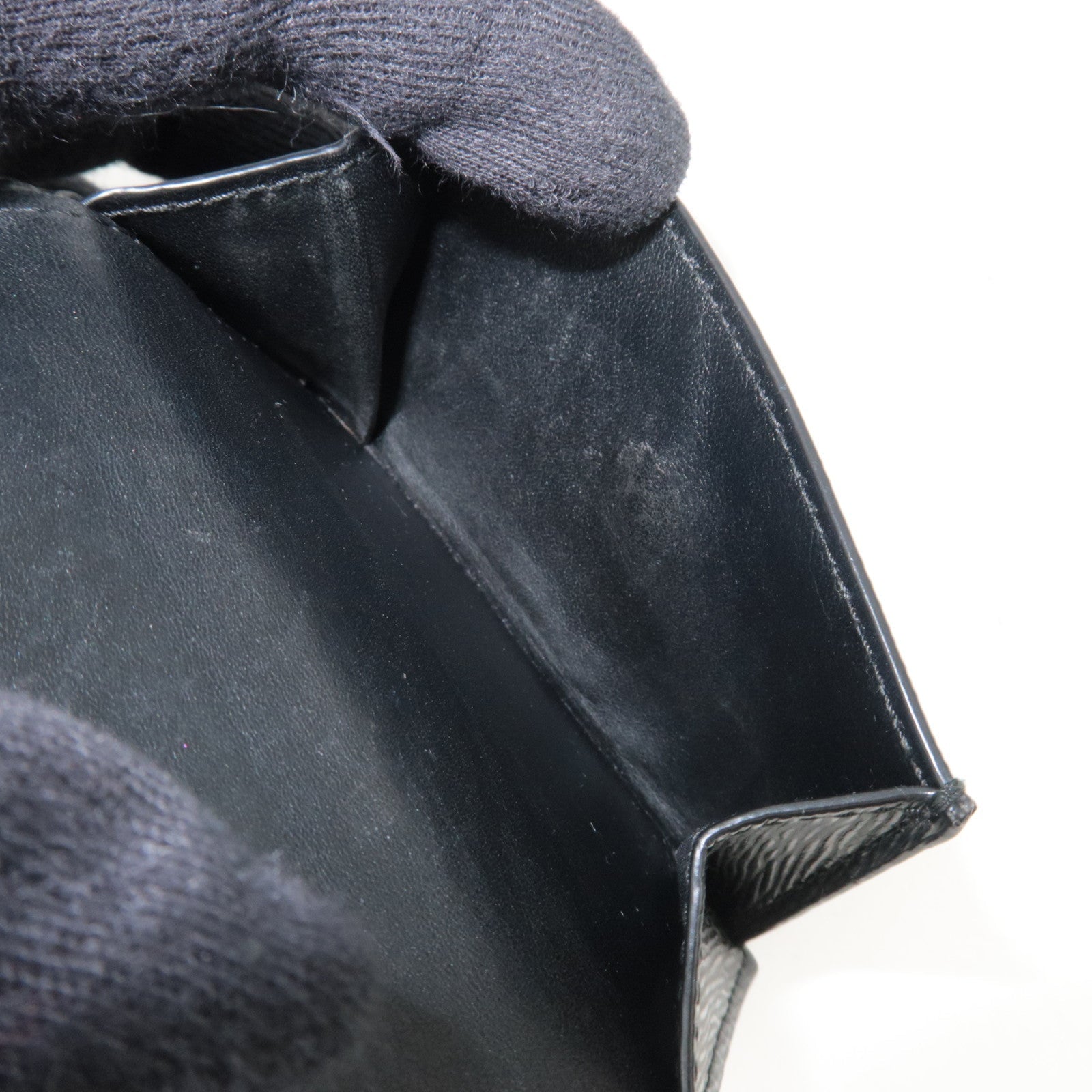 PRADA Tri-Fold Compact Wallet Vitello Move Leather Black 1MH021 *Box, G card