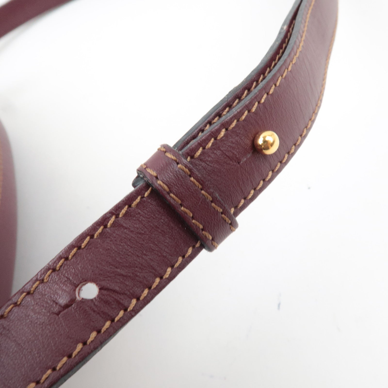 Cartier Must Shoulder Bag Leather Bordeaux *Dust bag