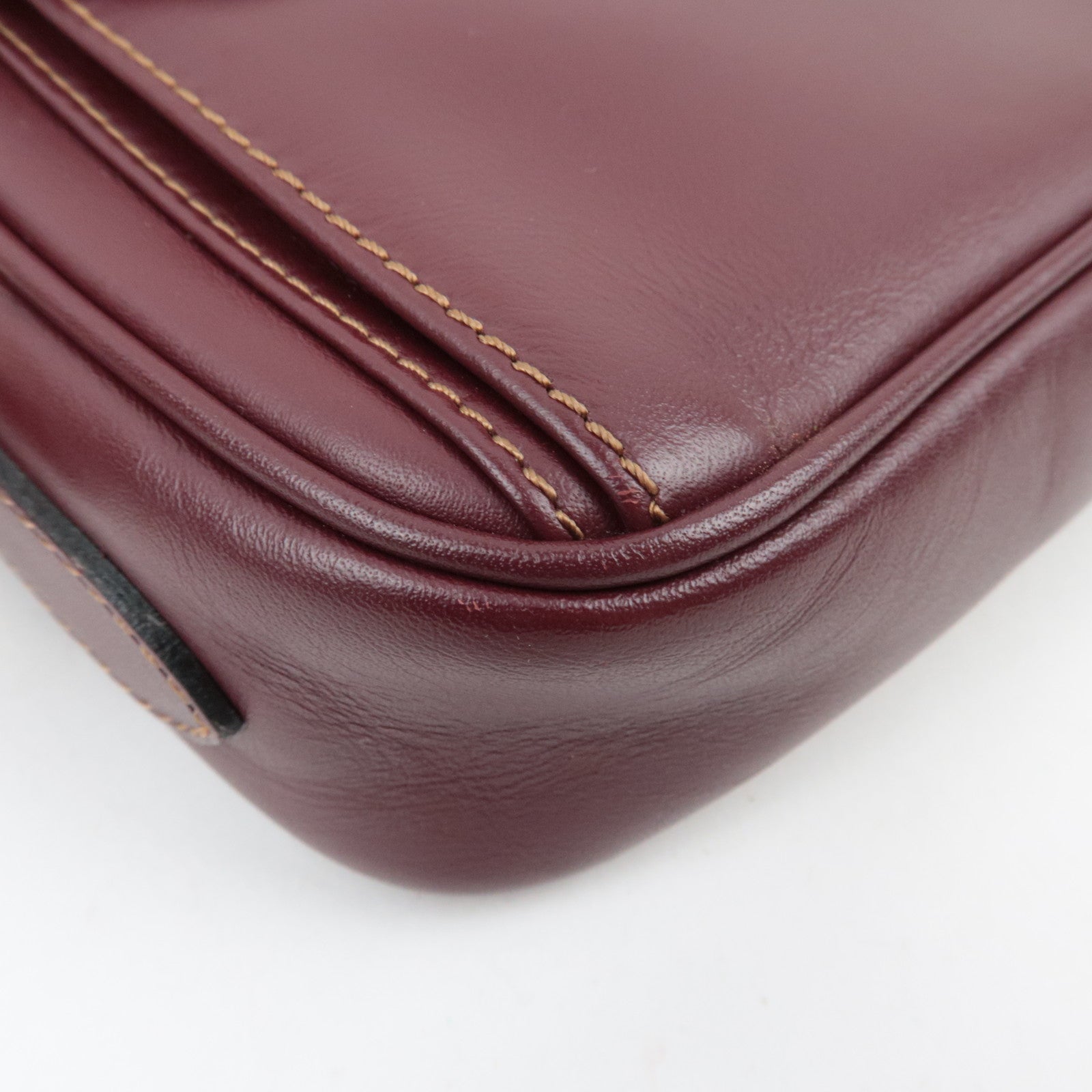 Cartier Must Shoulder Bag Leather Bordeaux *Dust bag
