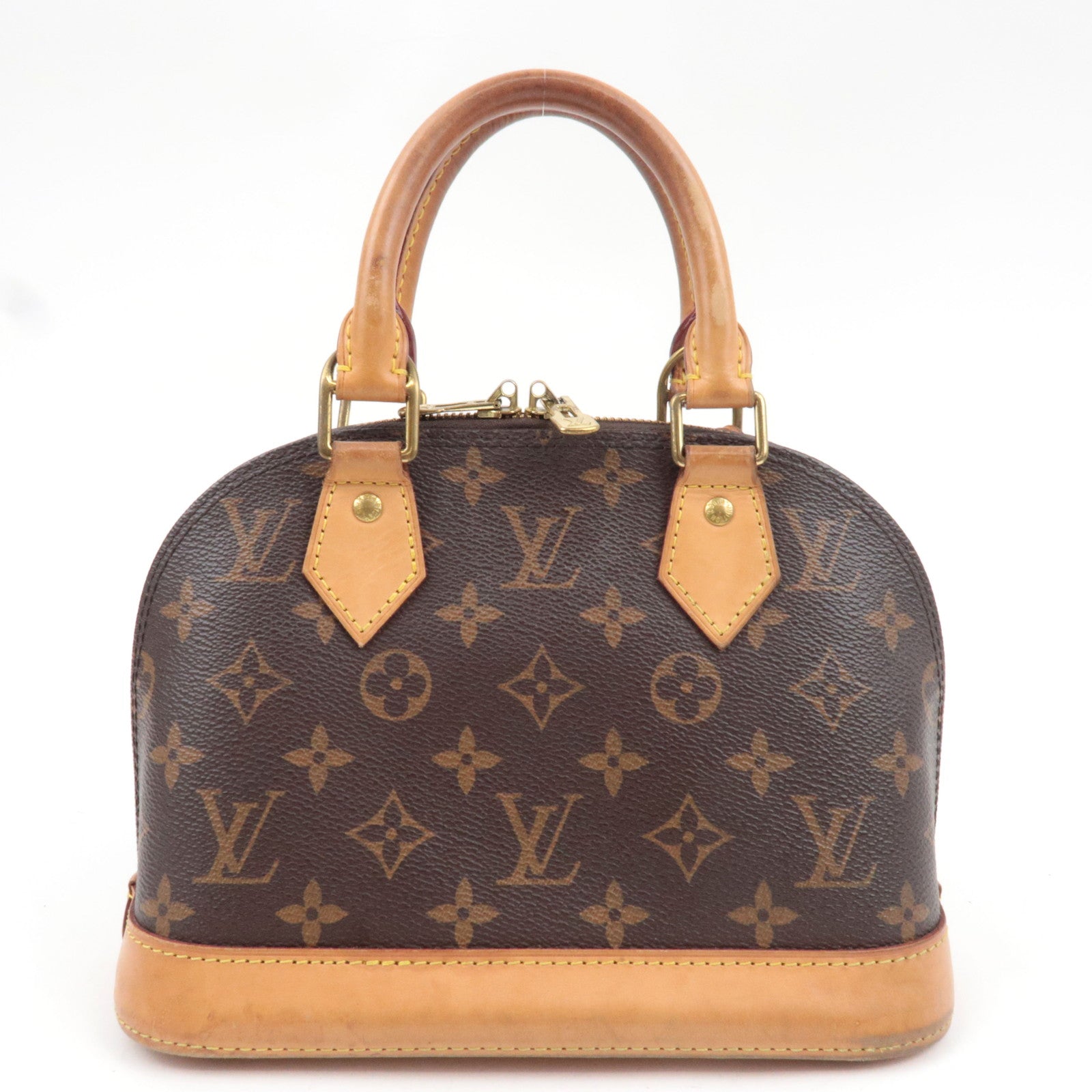Louis Vuitton Monogram Alma BB 2Way Bag M53152 RFID *Strap, Key Lock, Clochette