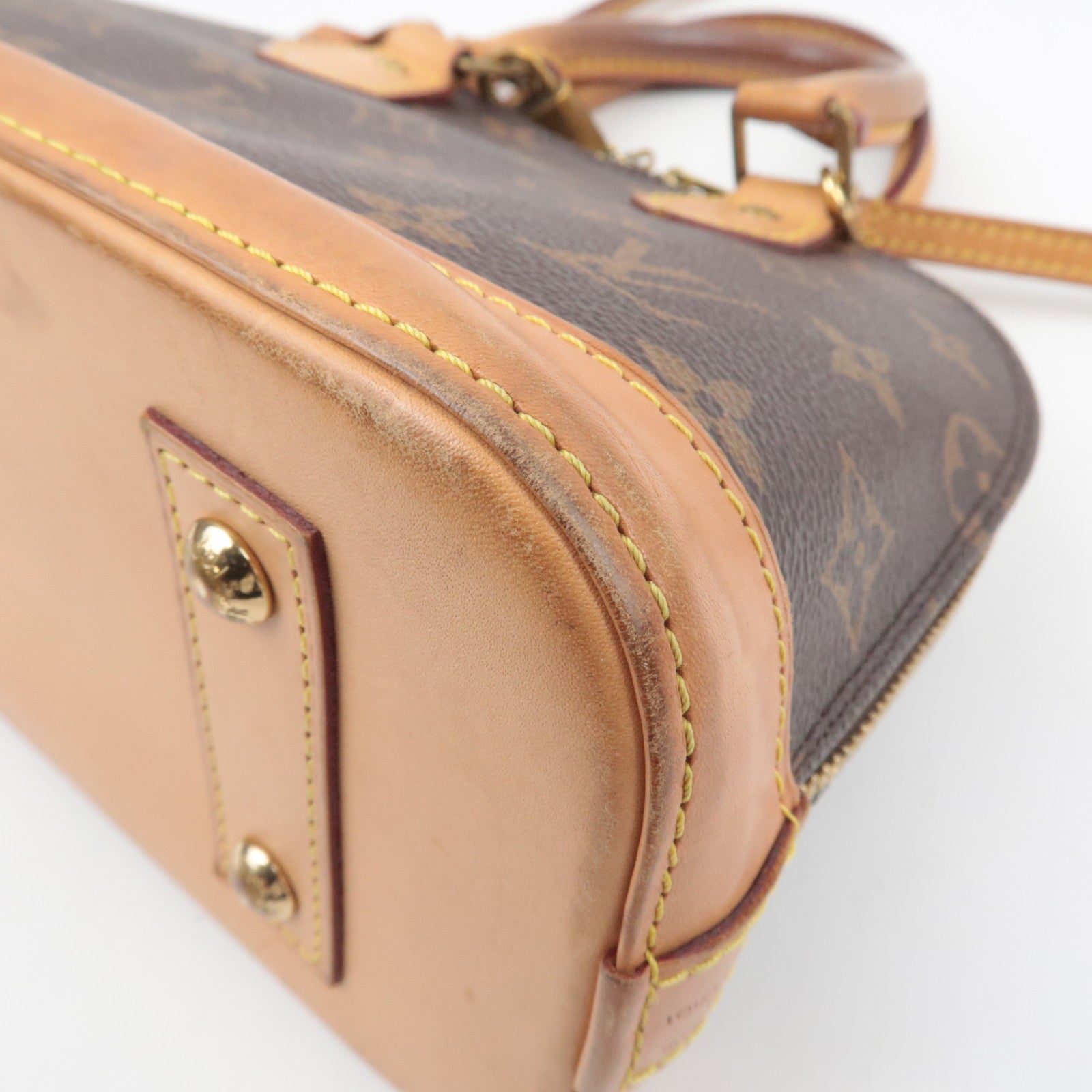 Louis Vuitton Monogram Alma BB 2Way Bag M53152 RFID *Strap, Key Lock, Clochette