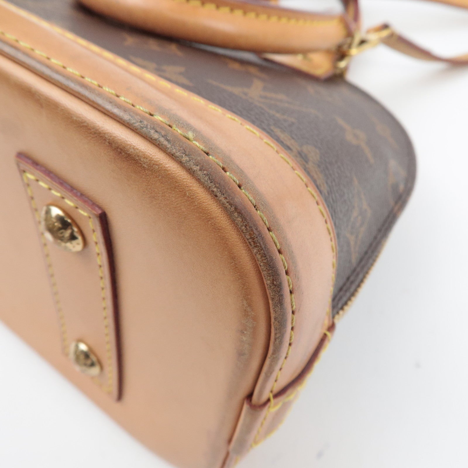 Louis Vuitton Monogram Alma BB 2Way Bag M53152 RFID *Strap, Key Lock, Clochette