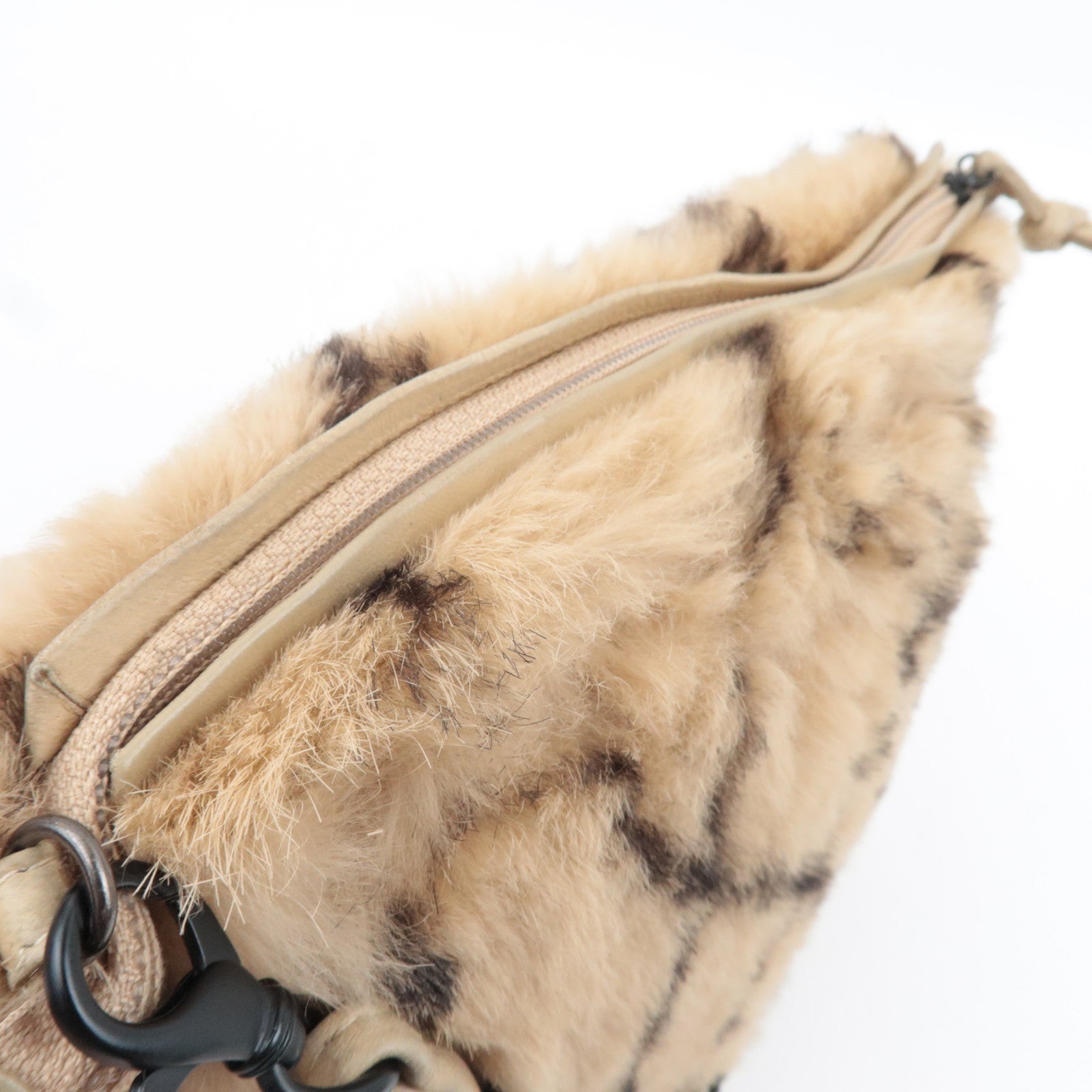 CHANEL Matelasse Chain Shoulder Bag Lapin Beige 7035719 *G card