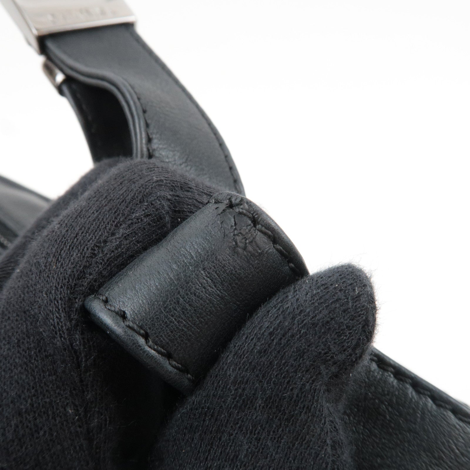 CHANEL Wild Stitch Matelasse Shoulder Bag Leather Black Silver HDW *Dust bag, G card