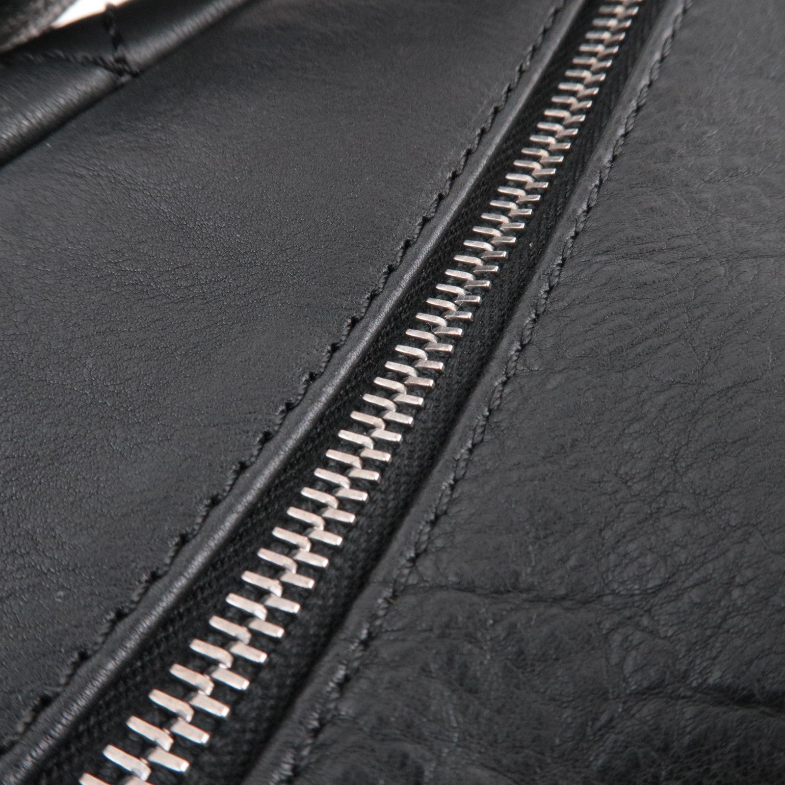 CHANEL Wild Stitch Matelasse Shoulder Bag Leather Black Silver HDW *Dust bag, G card