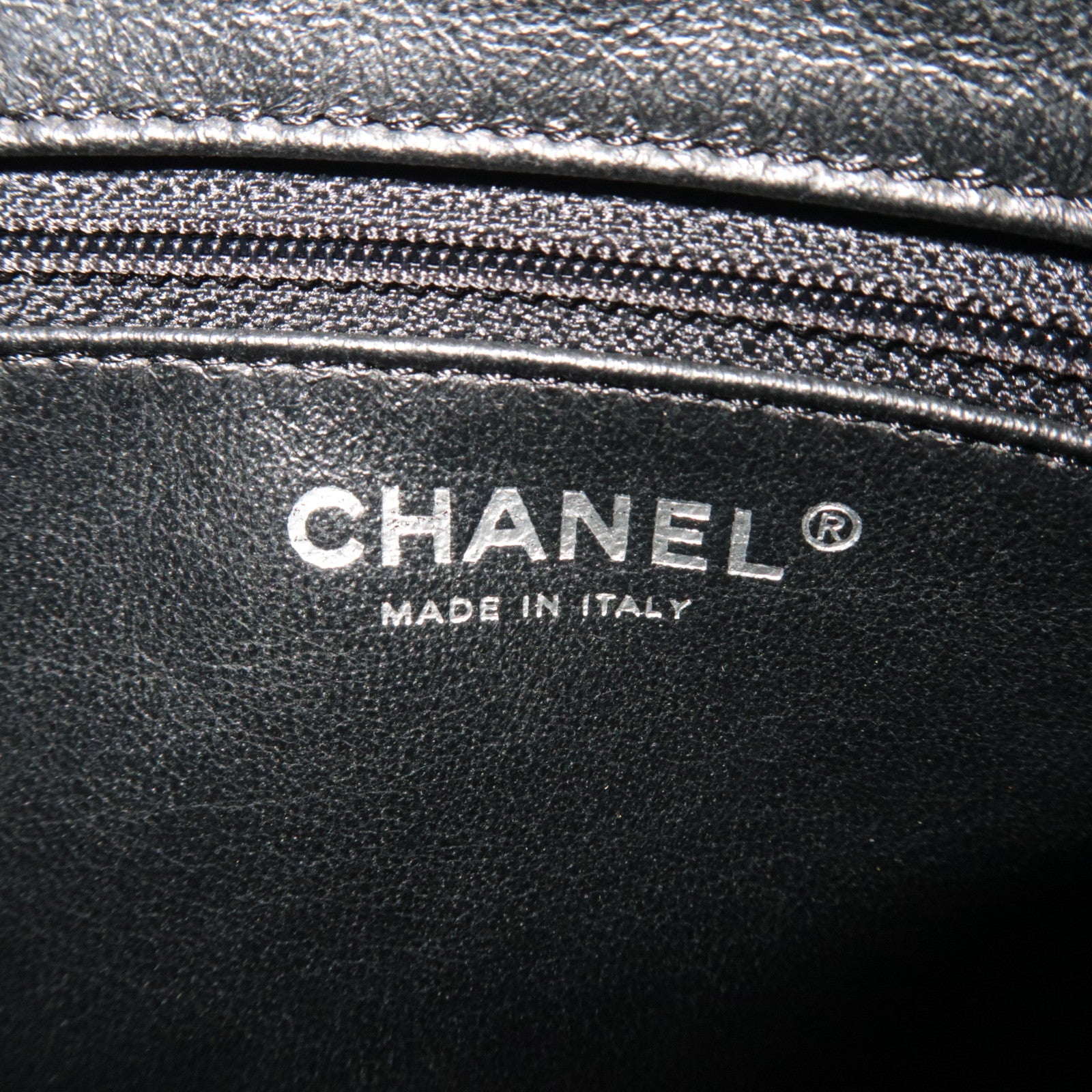 CHANEL Wild Stitch Matelasse Shoulder Bag Leather Black Silver HDW *Dust bag, G card