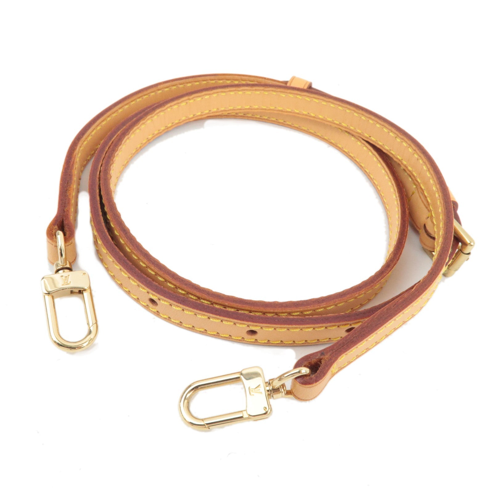 Louis Vuitton Adjustable Leather Shoulder Strap Width 1.2cm Length 120cm Beige J5231481939