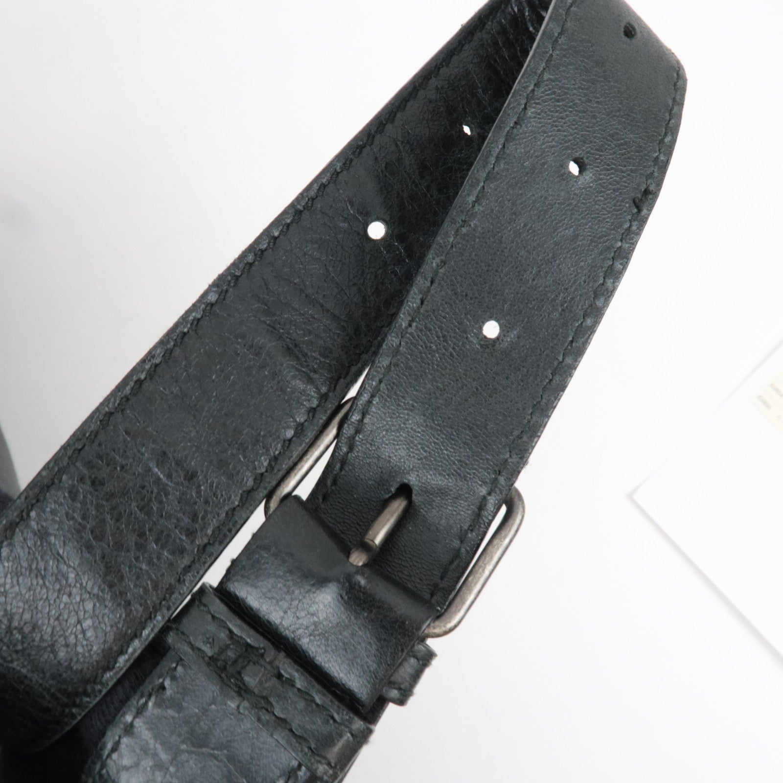 BALENCIAGA 2Way Leather Business Bag Black 265182 *Strap