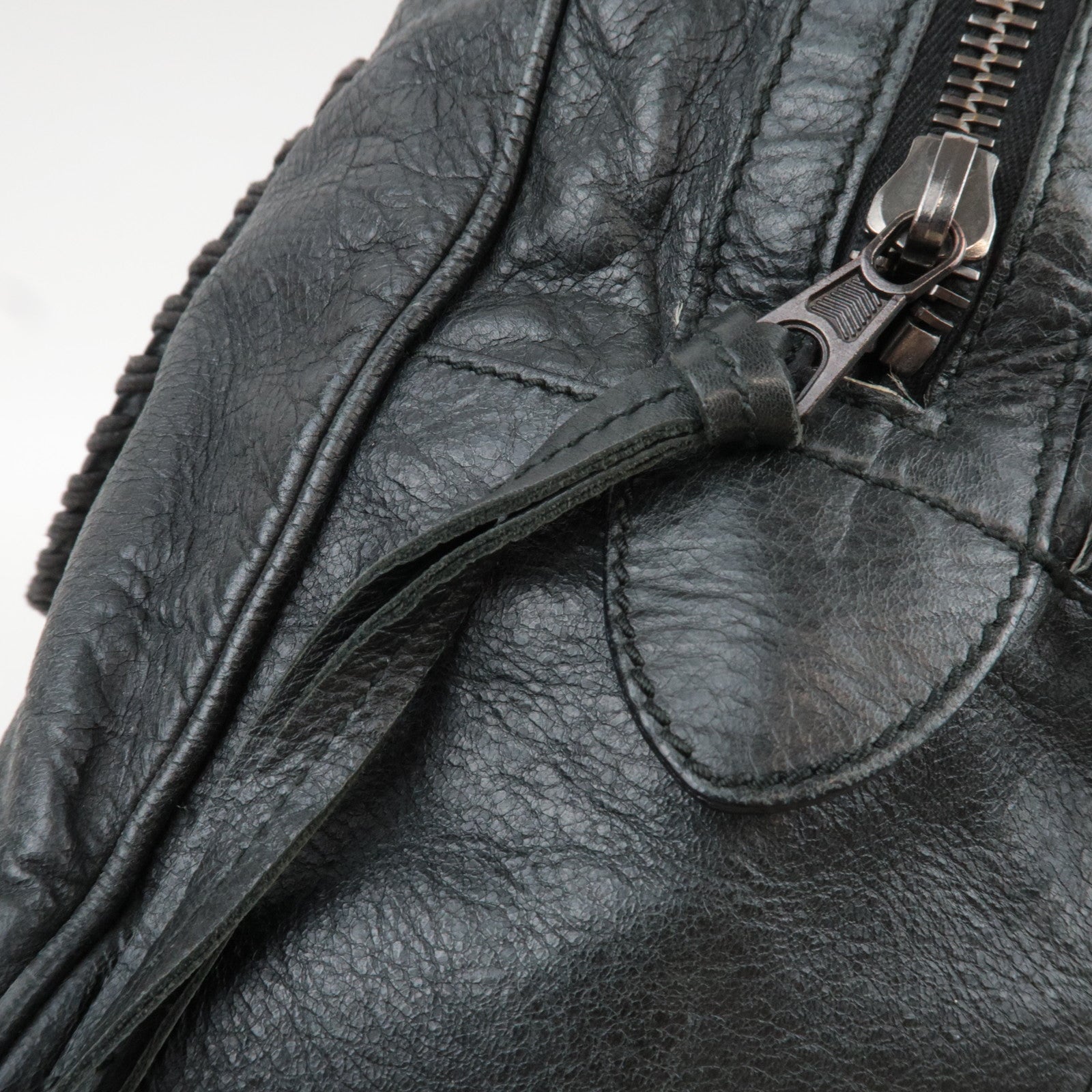 BALENCIAGA 2Way Leather Business Bag Black 265182 *Strap