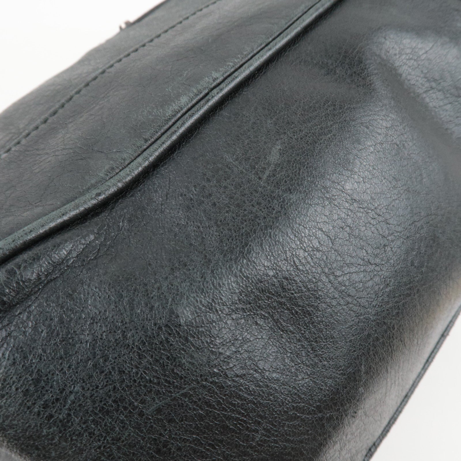 BALENCIAGA 2Way Leather Business Bag Black 265182 *Strap