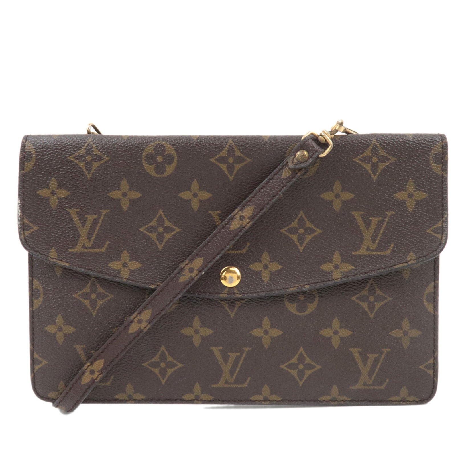 Louis Vuitton Monogram Double Rabbat Shoulder Bag M51815 81950