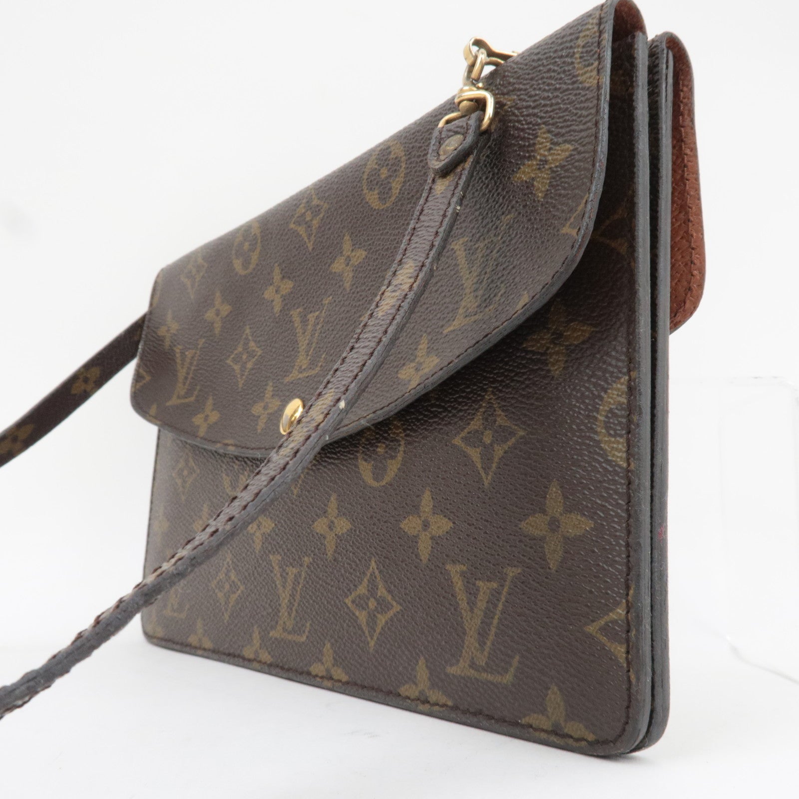 Louis Vuitton Monogram Double Rabbat Shoulder Bag M51815
