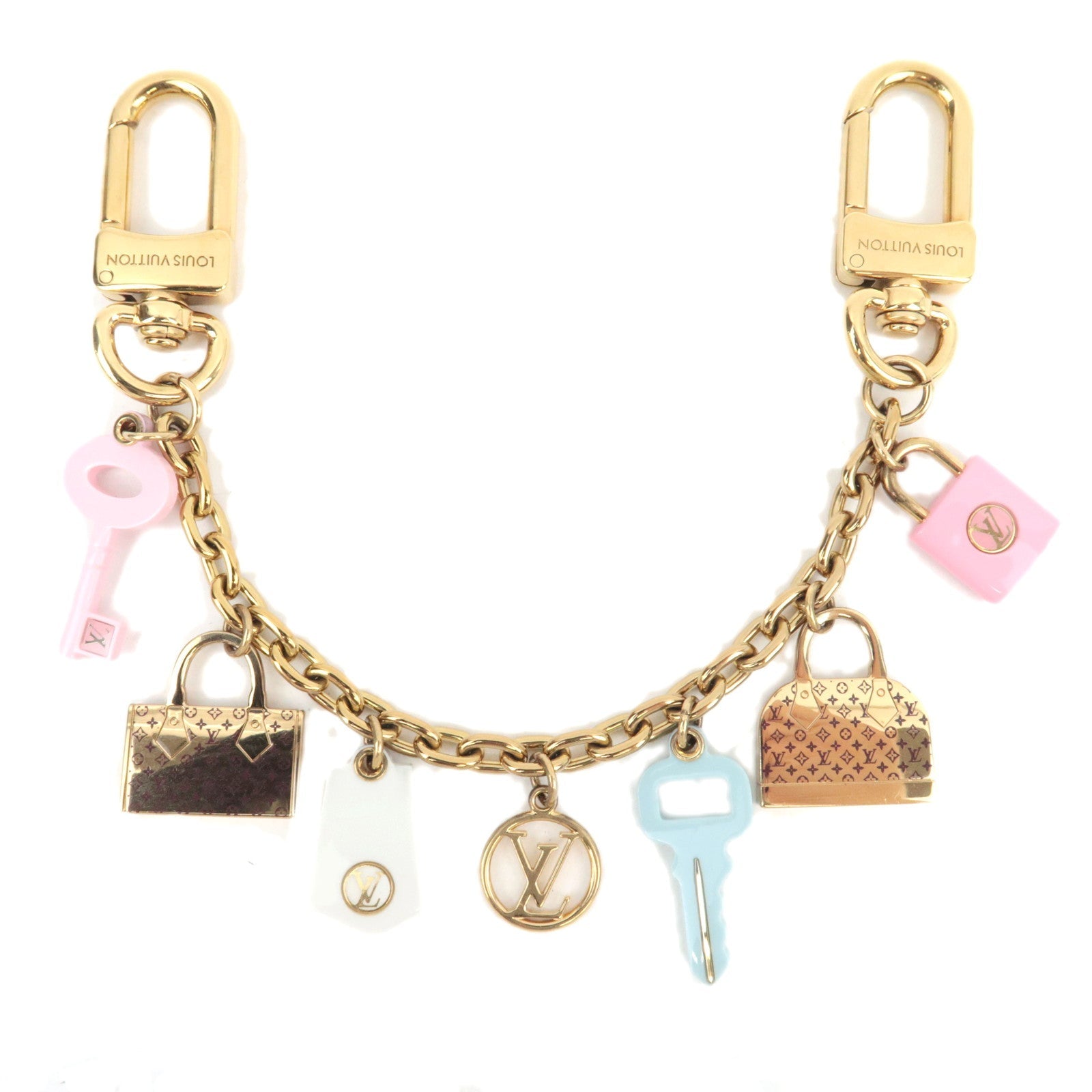 Louis Vuitton Chain Iconics Bag Charm Metal Gold M0137281955