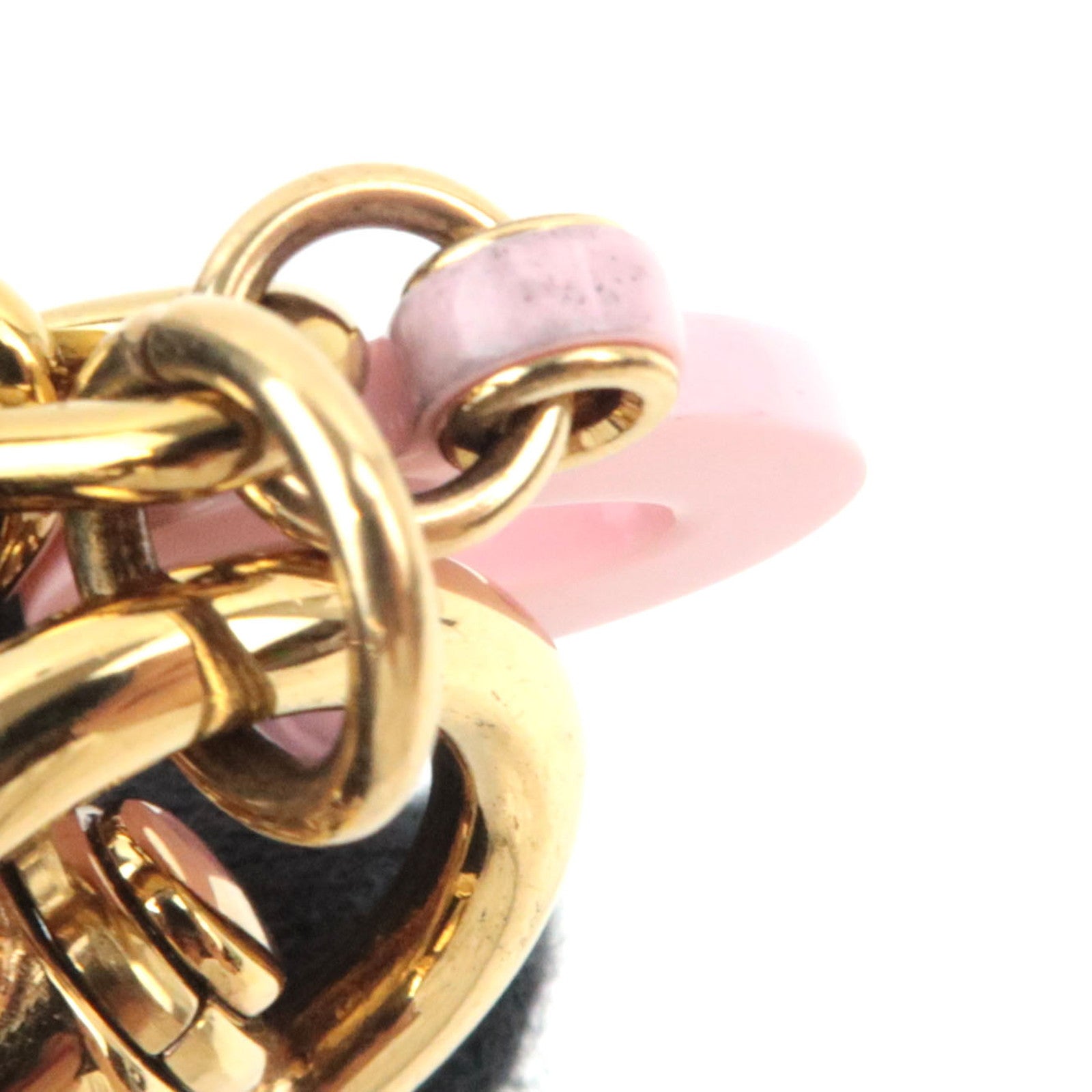 Louis Vuitton Chain Iconics Bag Charm Metal Gold M01372