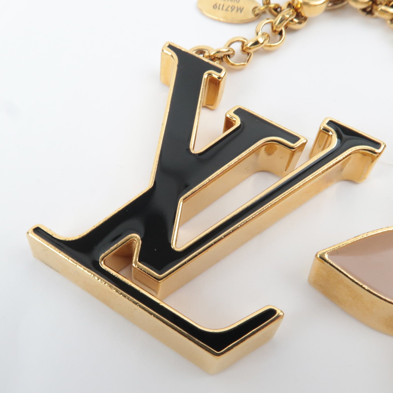 Louis Vuitton Fleur De Monogram Bag Charm Metal Gold M67119 DI0176