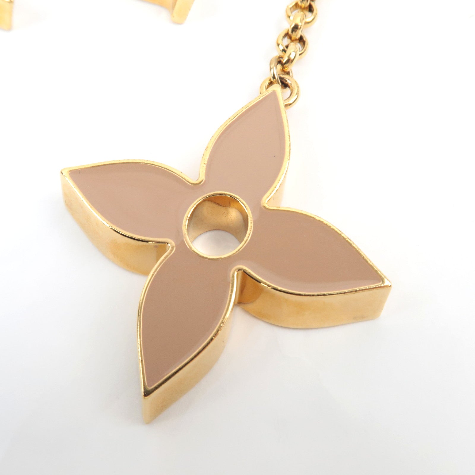 Louis Vuitton Fleur De Monogram Bag Charm Metal Gold M67119 DI0176